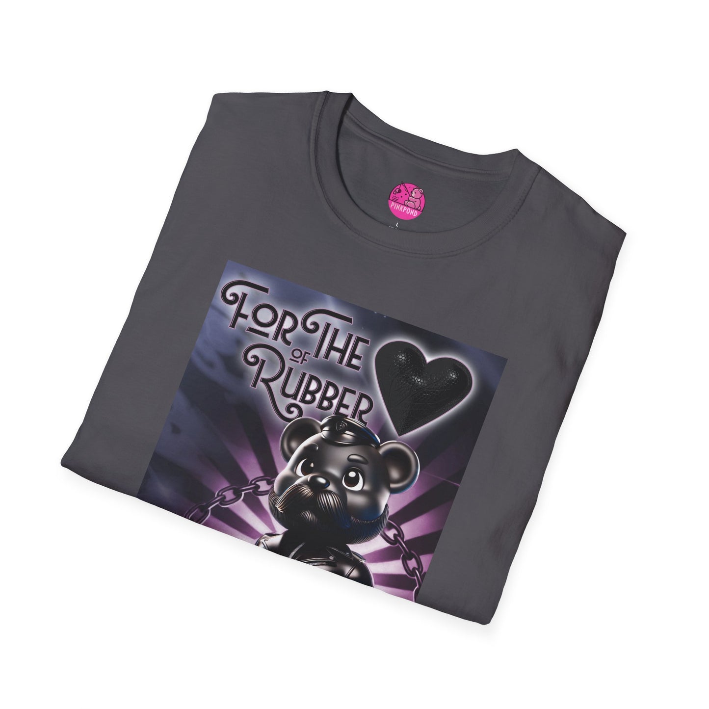 Rubber Bear” – Bold & Playful Tee 🖤🐻✨