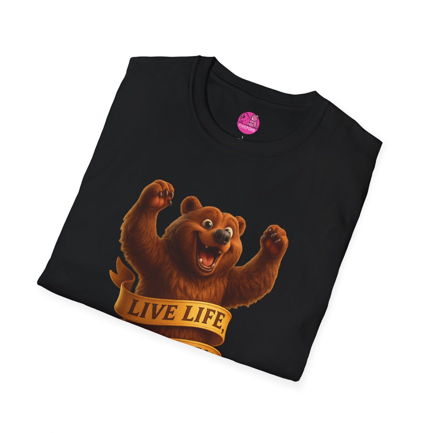 Be More Bear Tee - Softstyle T-Shirt by PinkPond