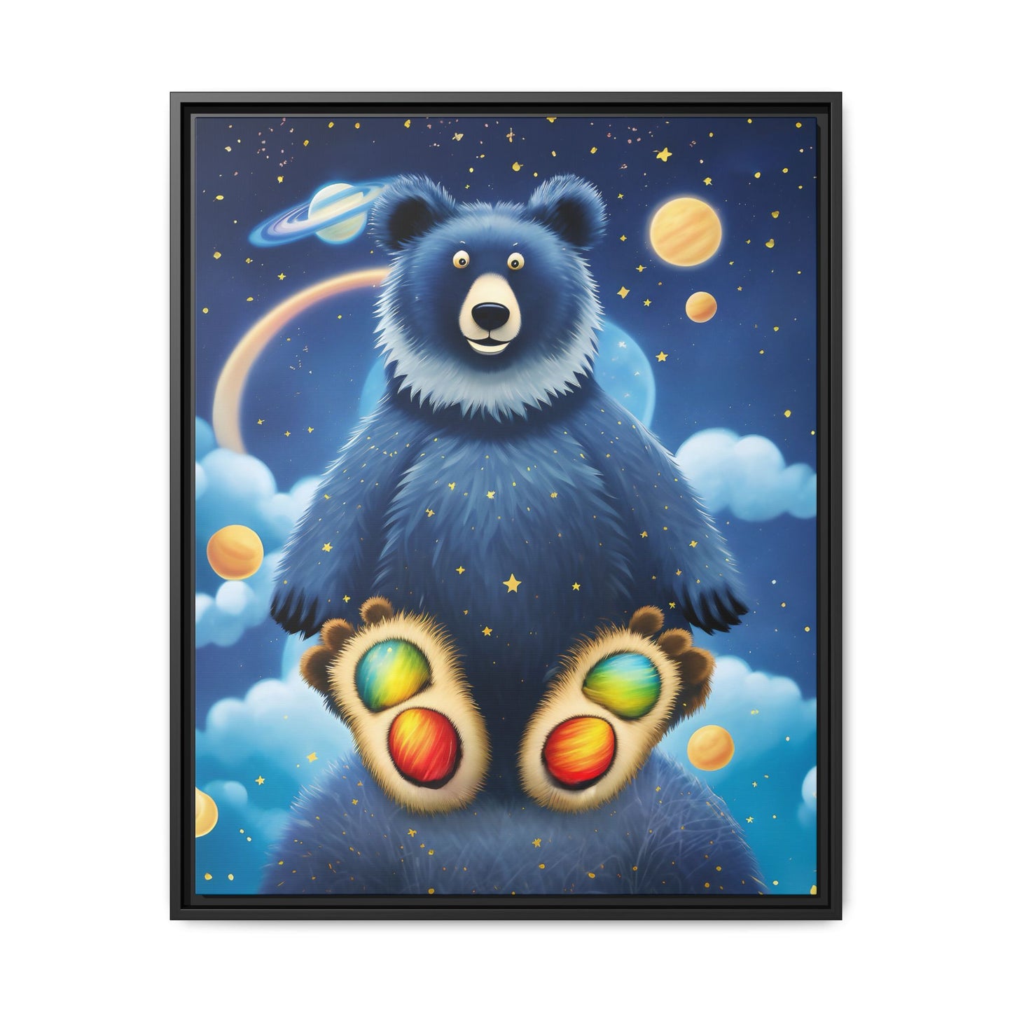'Cosmic Pawprints' by Andrew McCarter - Canvas Art