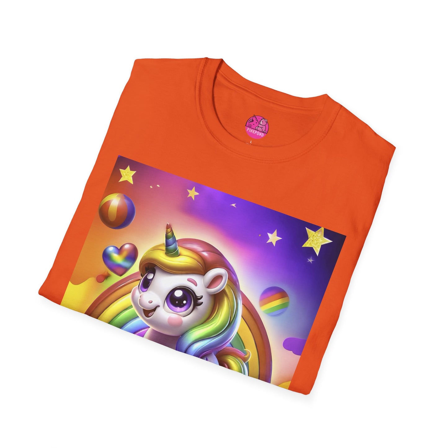Rainbow Pride Unicorn T-Shirt – Wear Your Colors Loud and Proud! - Unisex Softstyle Tee