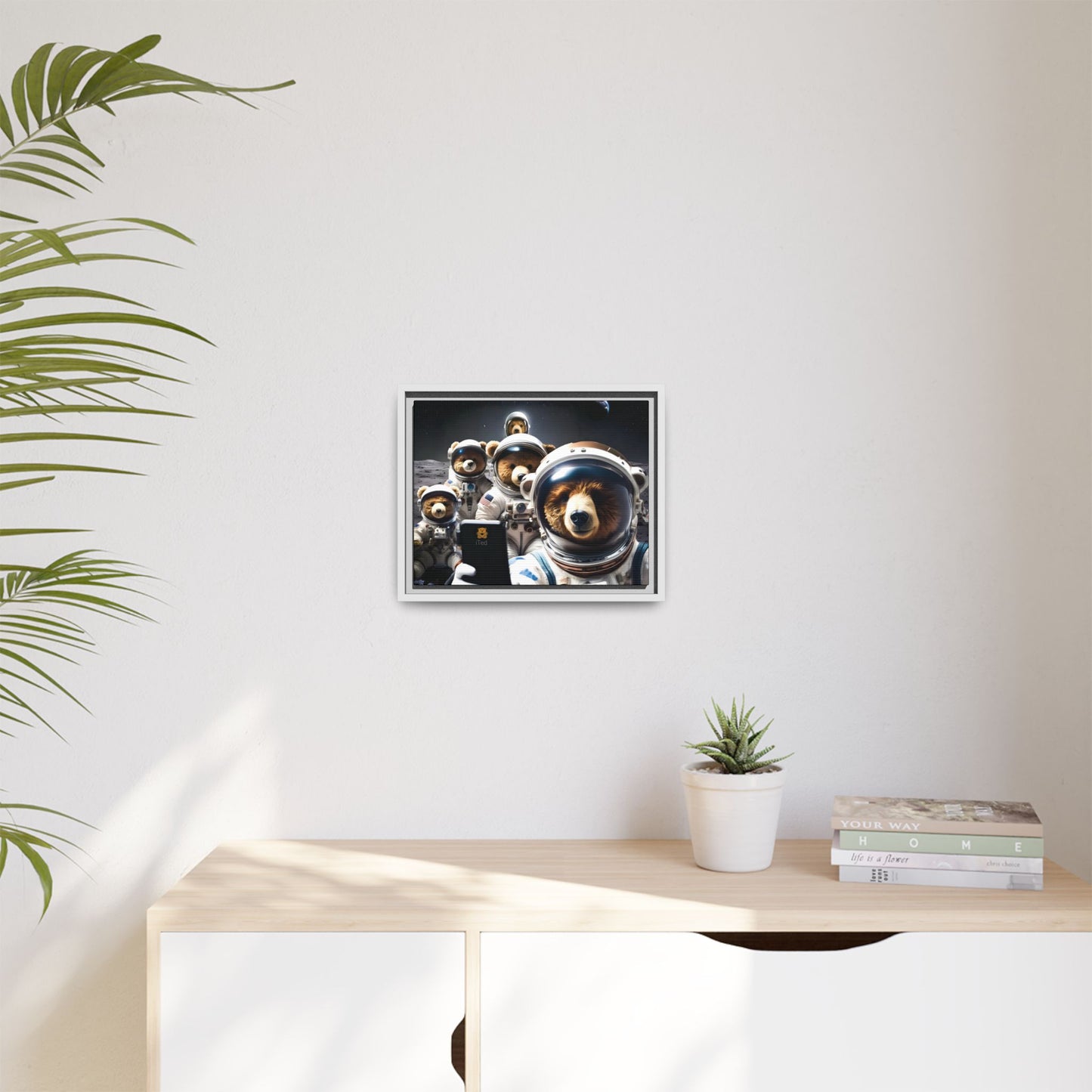 Canvas Print - Mooning Bear Selfie by Andrew McCarter