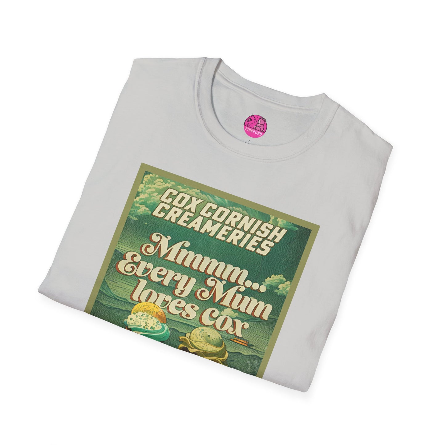 Saucy Vintage Ice Cream T-Shirt - Cox Cornish Creameries Design