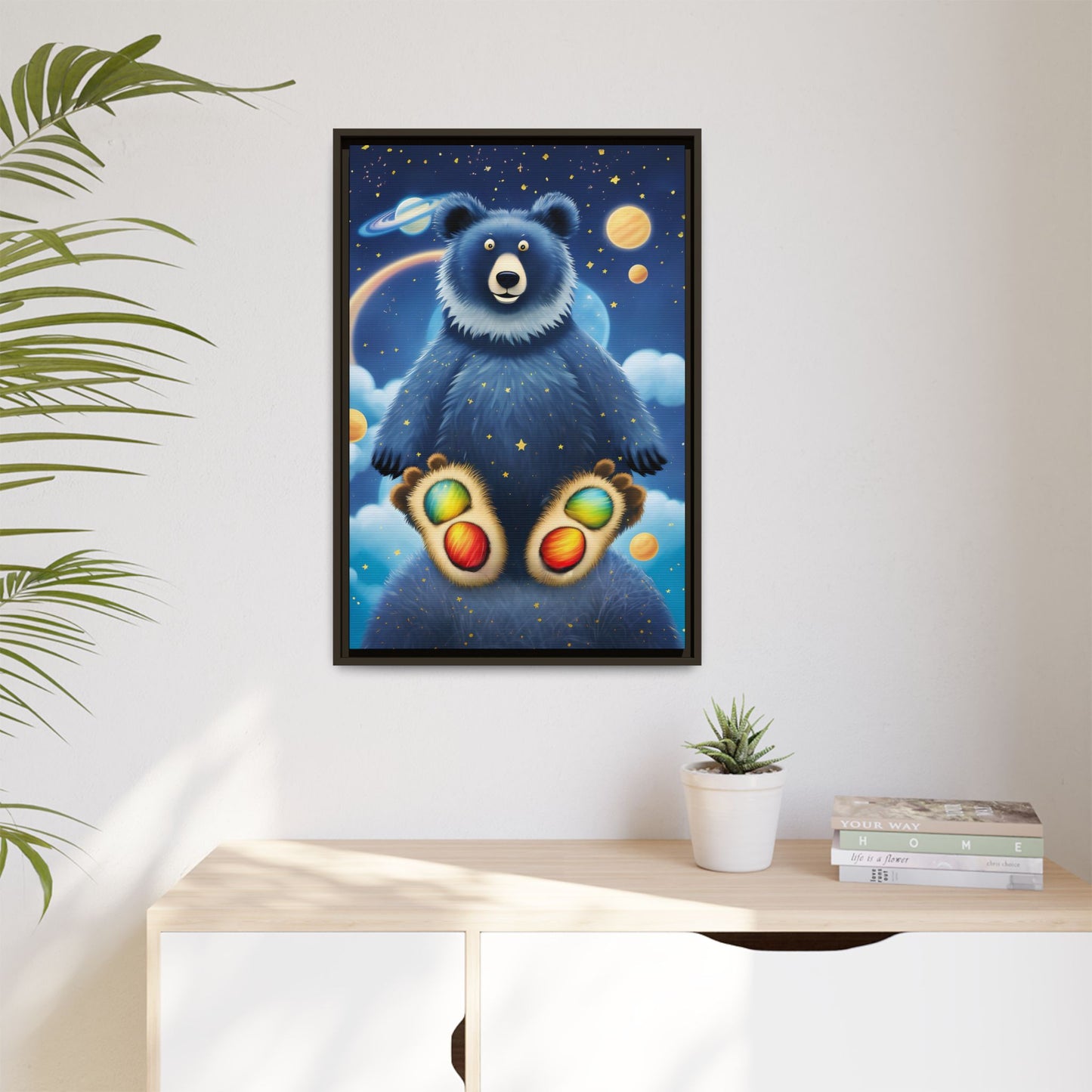 'Cosmic Pawprints' by Andrew McCarter - Canvas Art