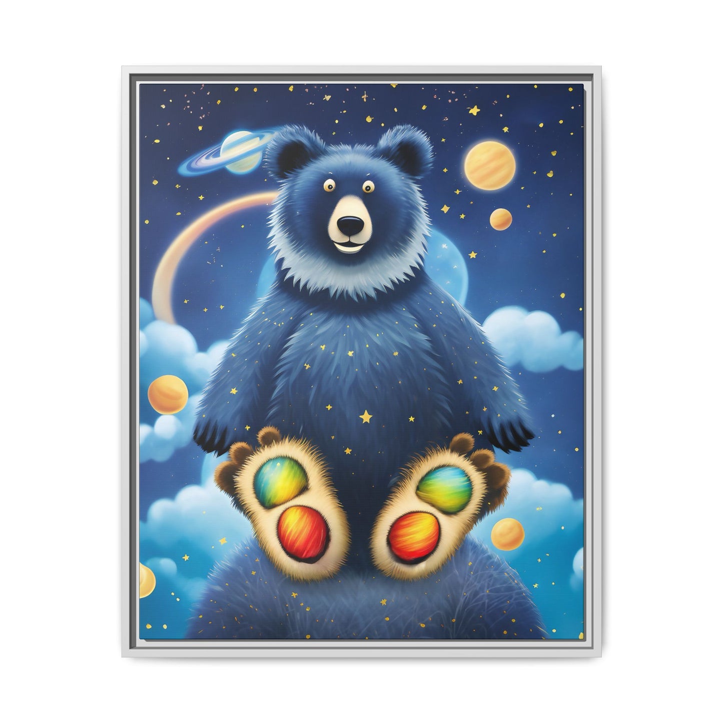 'Cosmic Pawprints' by Andrew McCarter - Canvas Art