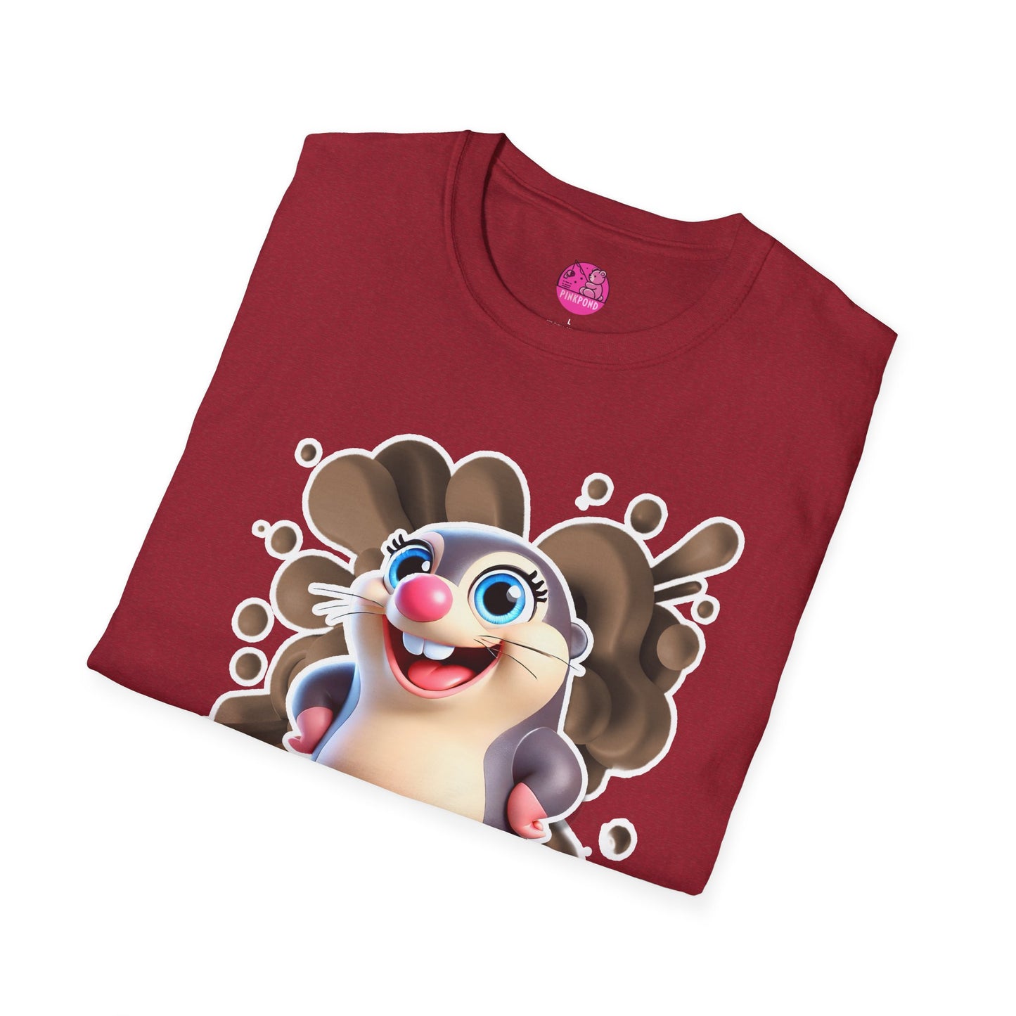 Millicent the Mole T-Shirt – Digging Up Fun in Style - Bold and Colorful Unisex Tee for Fun-Loving Fashion Fans