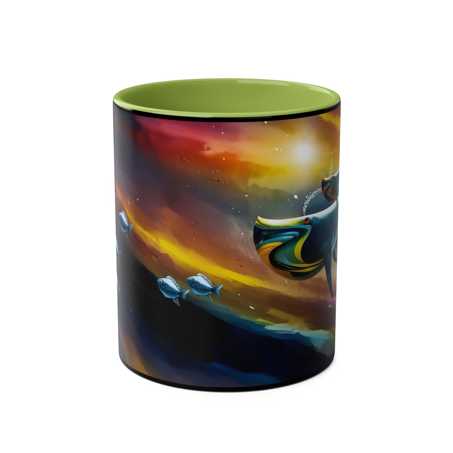Celestial Whale Adventure Mug - Cosmic Whale Coffee Cup