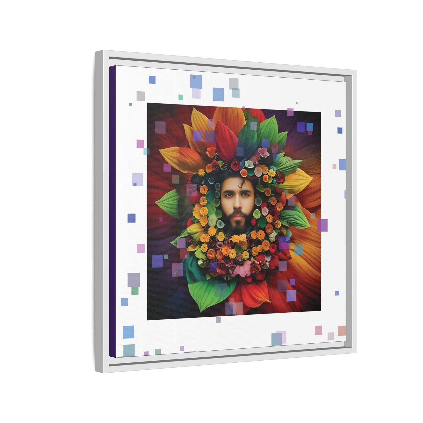 'Flourish: The Modern Green Man' canvas print By Andrew McCarter
