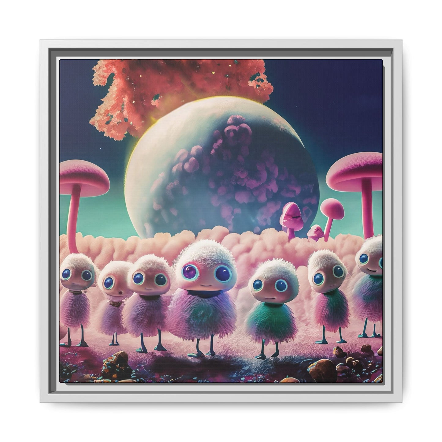 “"Keep smiling," whispered Axlar. "We can eat them later." – Fine Art Canvas Print By Andrew McCarter
