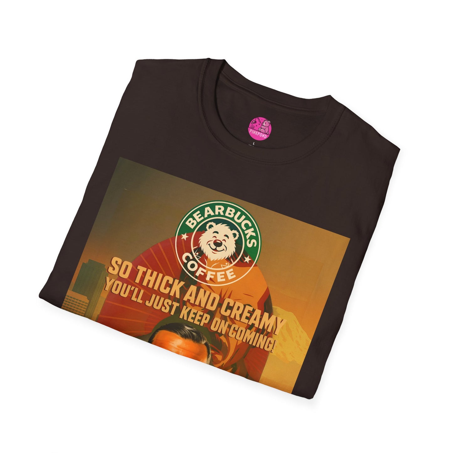 Vintage Bearbucks Coffee Unisex T-Shirt - So Thick and Creamy Retro Tee for Café Lovers