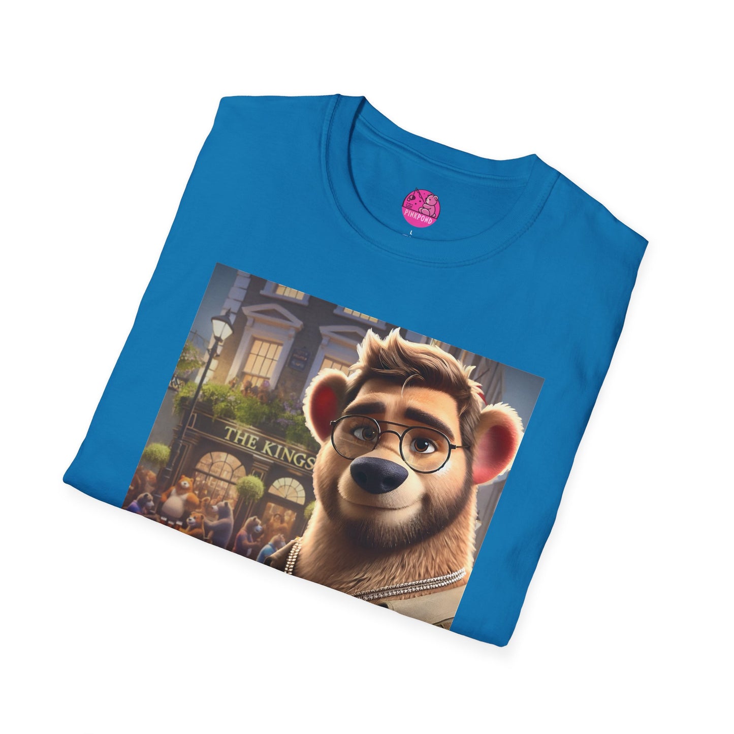 Bear T-Shirt - The King's Arms in Soho Design by PinkPond