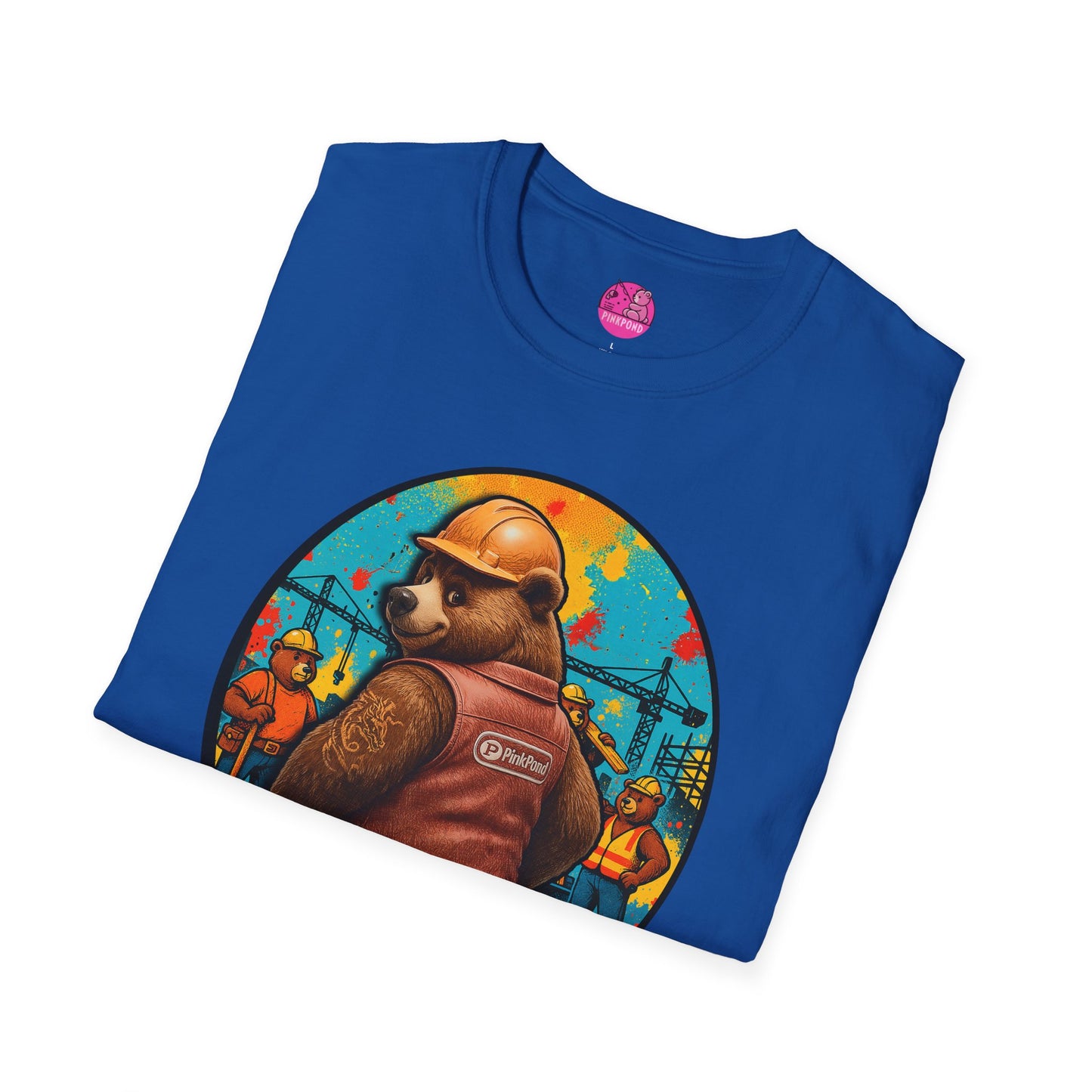 Graphic Tee Builder’s Bum Bear Unisex Softstyle T-Shirt