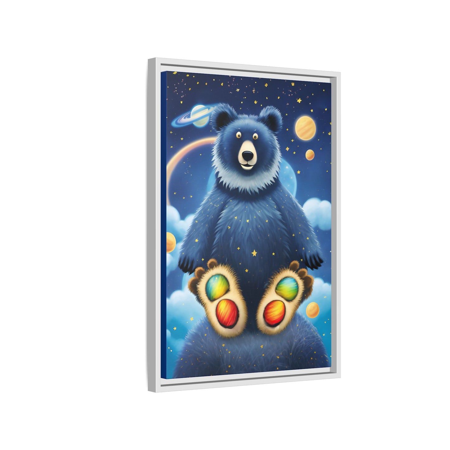 'Cosmic Pawprints' by Andrew McCarter - Canvas Art