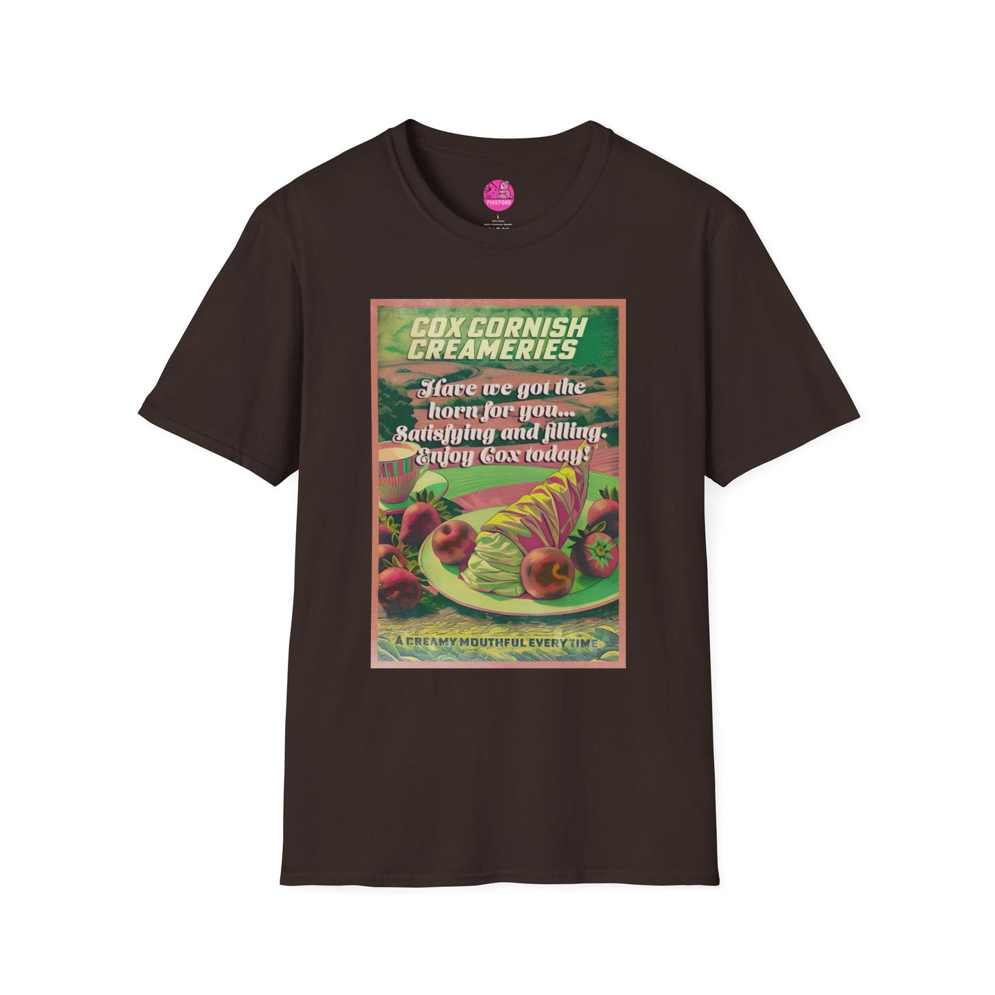 Saucy Vintage Cox Creameries - Satisfy Your Cravings T-Shirt