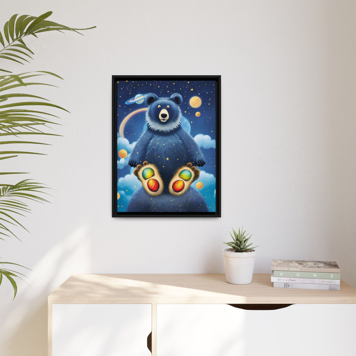 'Cosmic Pawprints' by Andrew McCarter - Canvas Art
