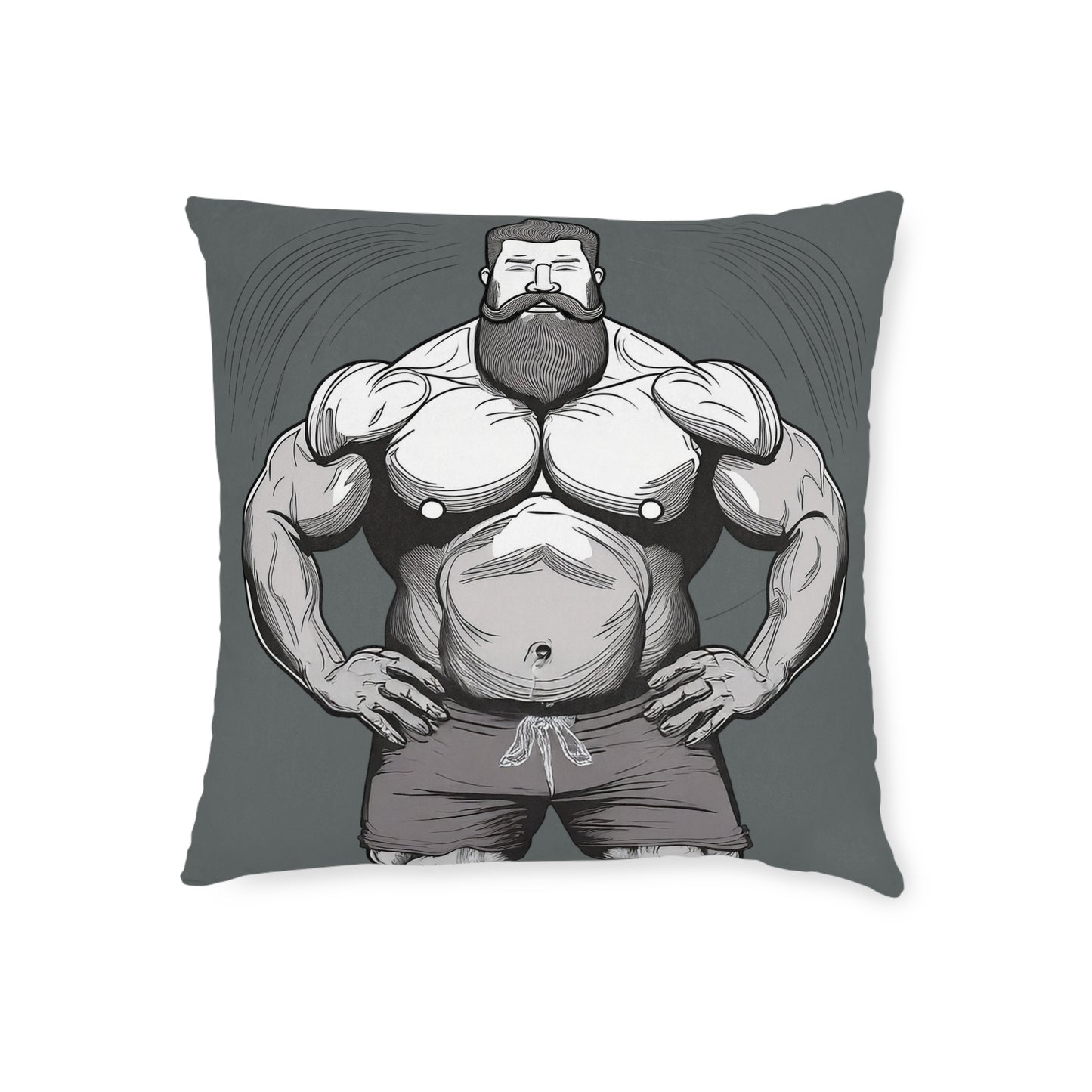 Square Pillow - PinkPond Bear Strength & Global Roar 12x12 Inch Double-Sided Cushion