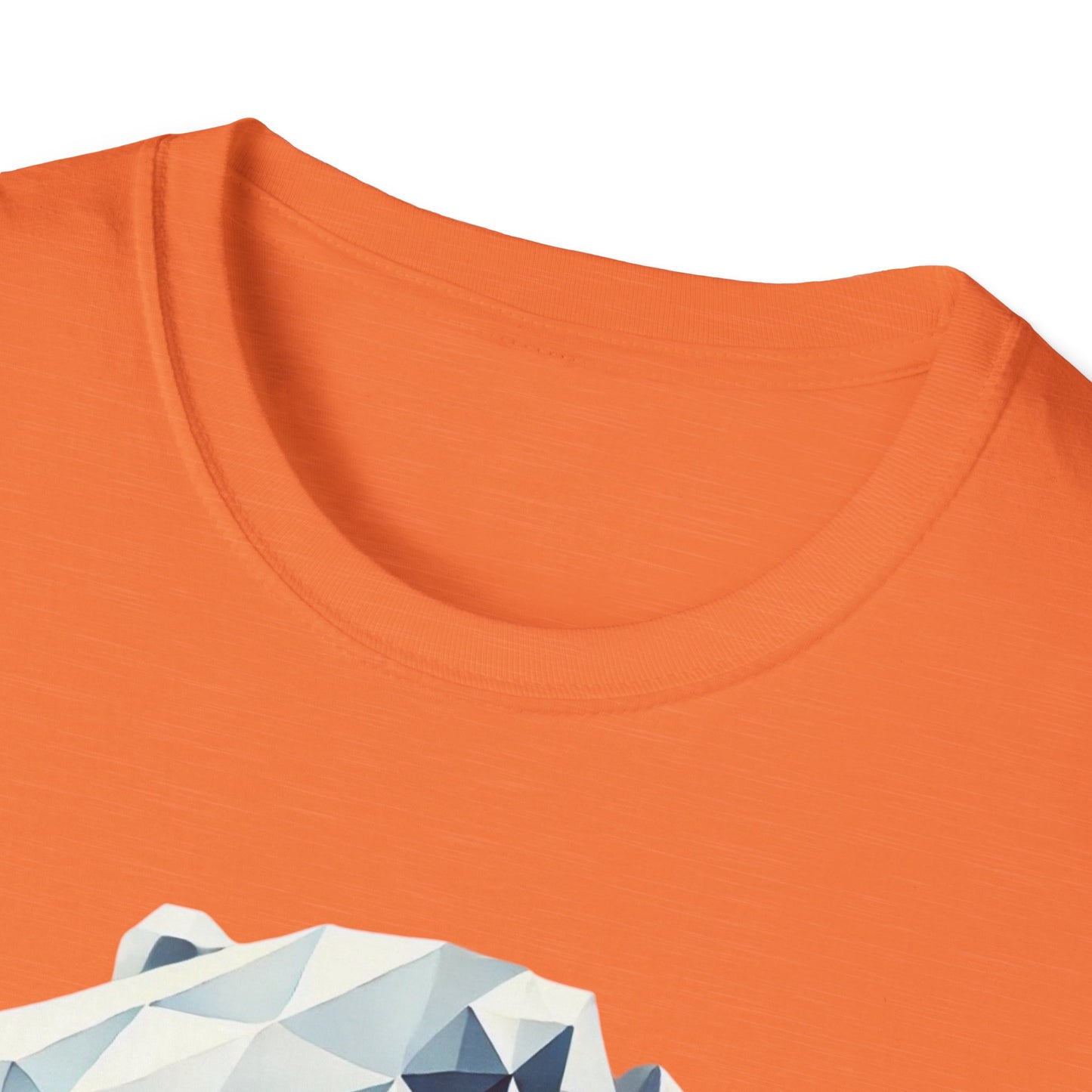 Geometric Bear Graphic Unisex Softstyle T-Shirt