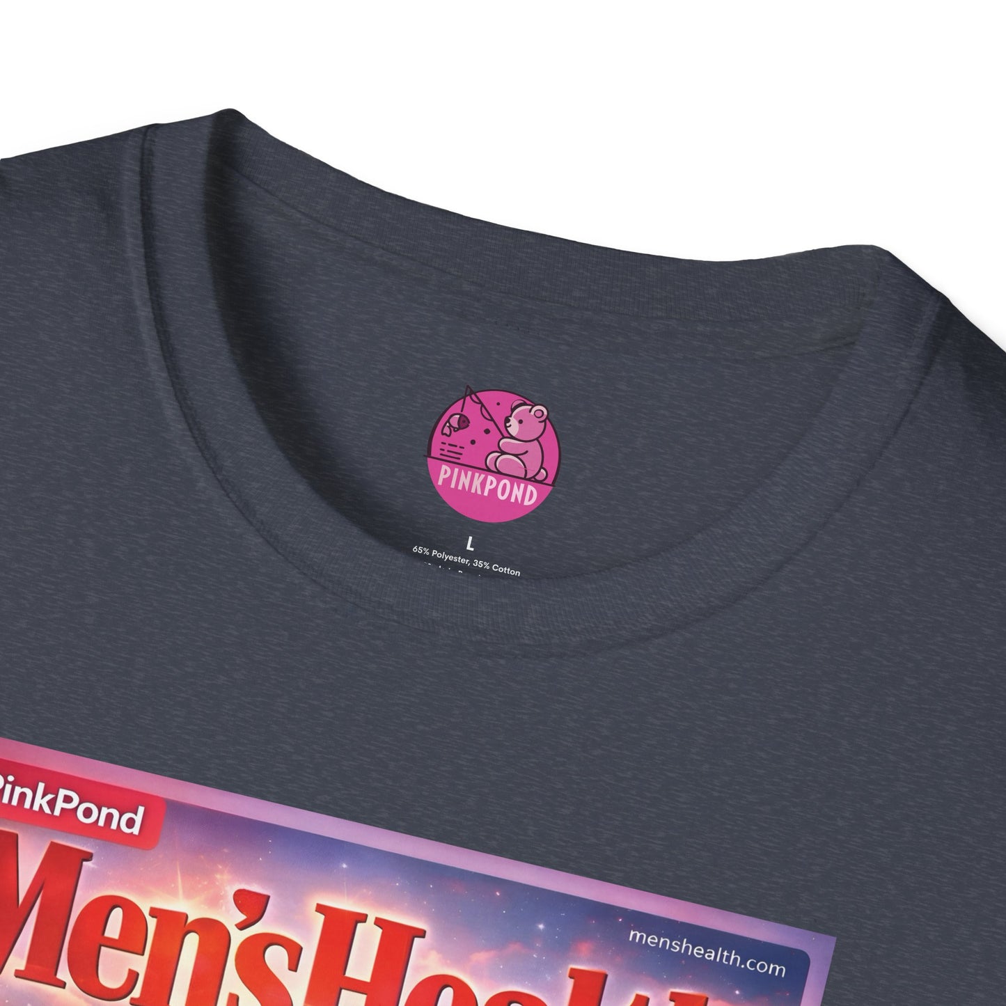 Men’s Health Bear T-Shirt — PinkPond Swiping Bear Graphic Tee