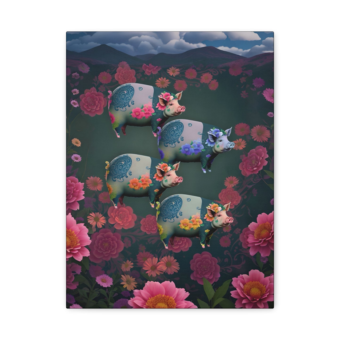 ‘Floral Flight’ Canvas Print by Andrew McCarter