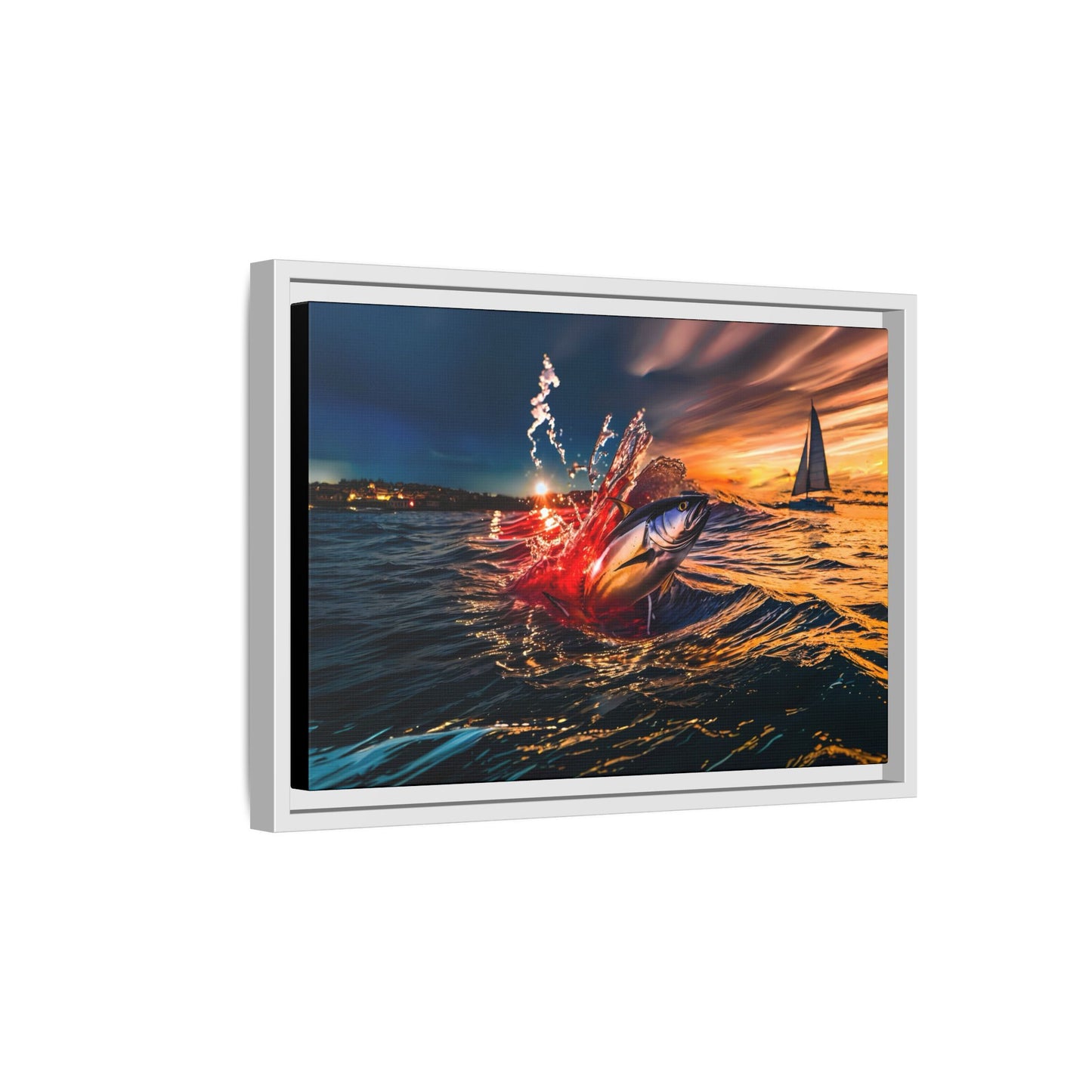 "The Leap" by Andrew McCarter - Ocean Canvas Art.