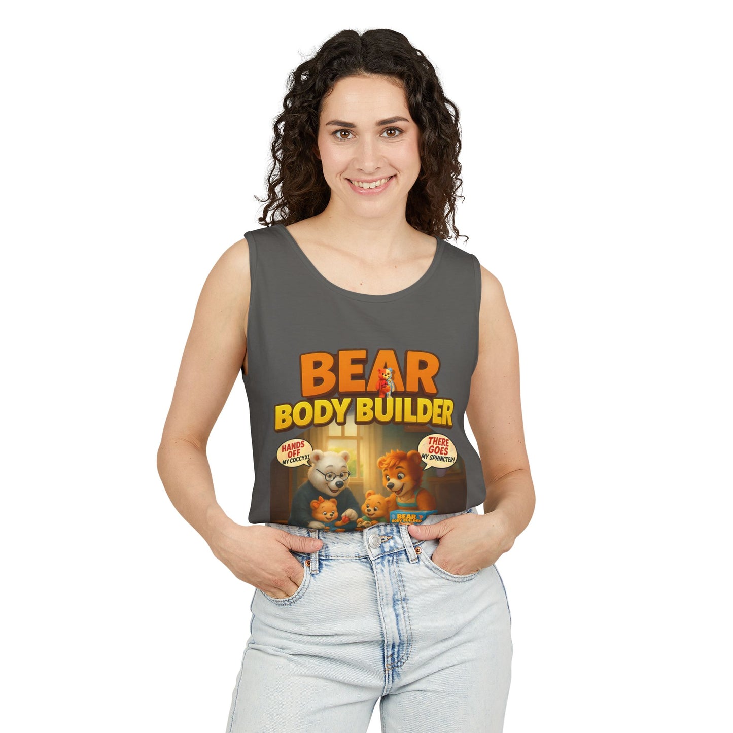 Bear Body Builder Parody Game Tank Top - Unisex