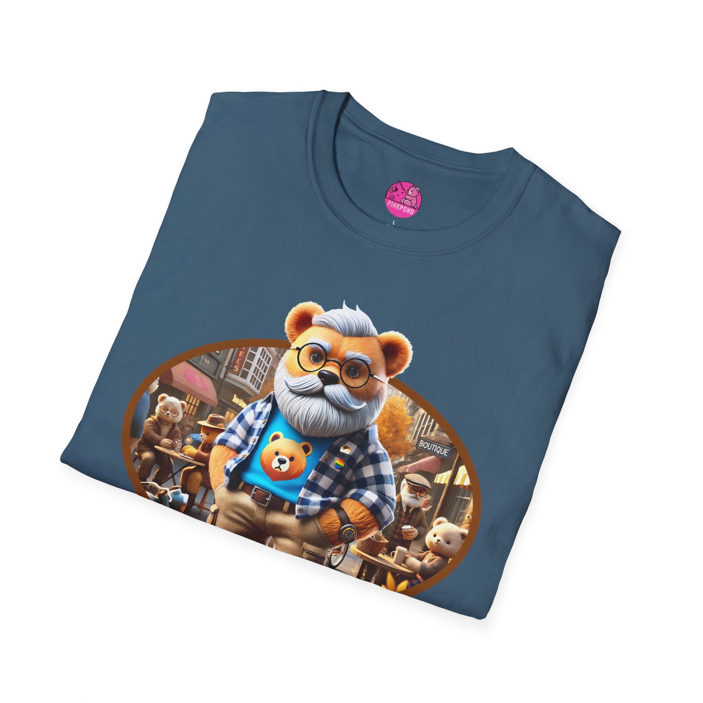 Big Bear T-Shirt - Bold, Comfortable Unisex Softstyle Tee with Playful Charm