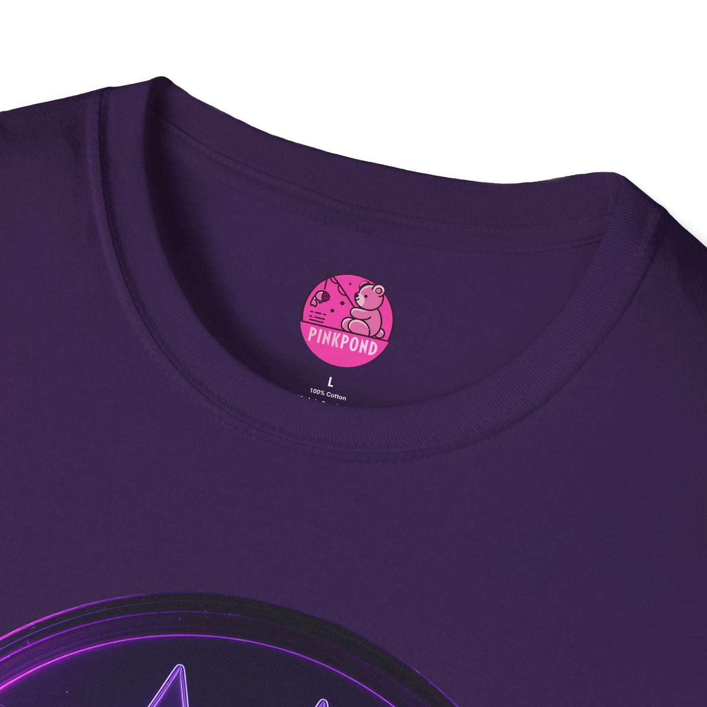 Neon Paw Power T-Shirt - Retro-Futuristic Animal Lover Tee