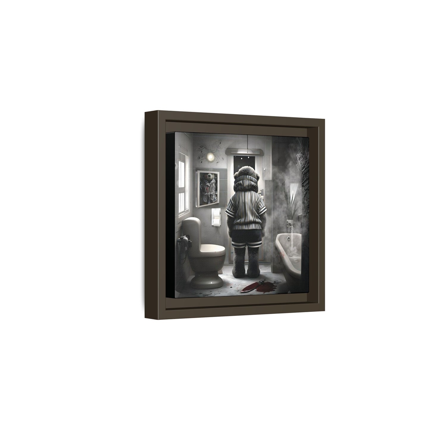 Canvas Art Print - The Untimely Demise of Benjamin Bear by Andrew McCarter, Dark Surreal Artwork