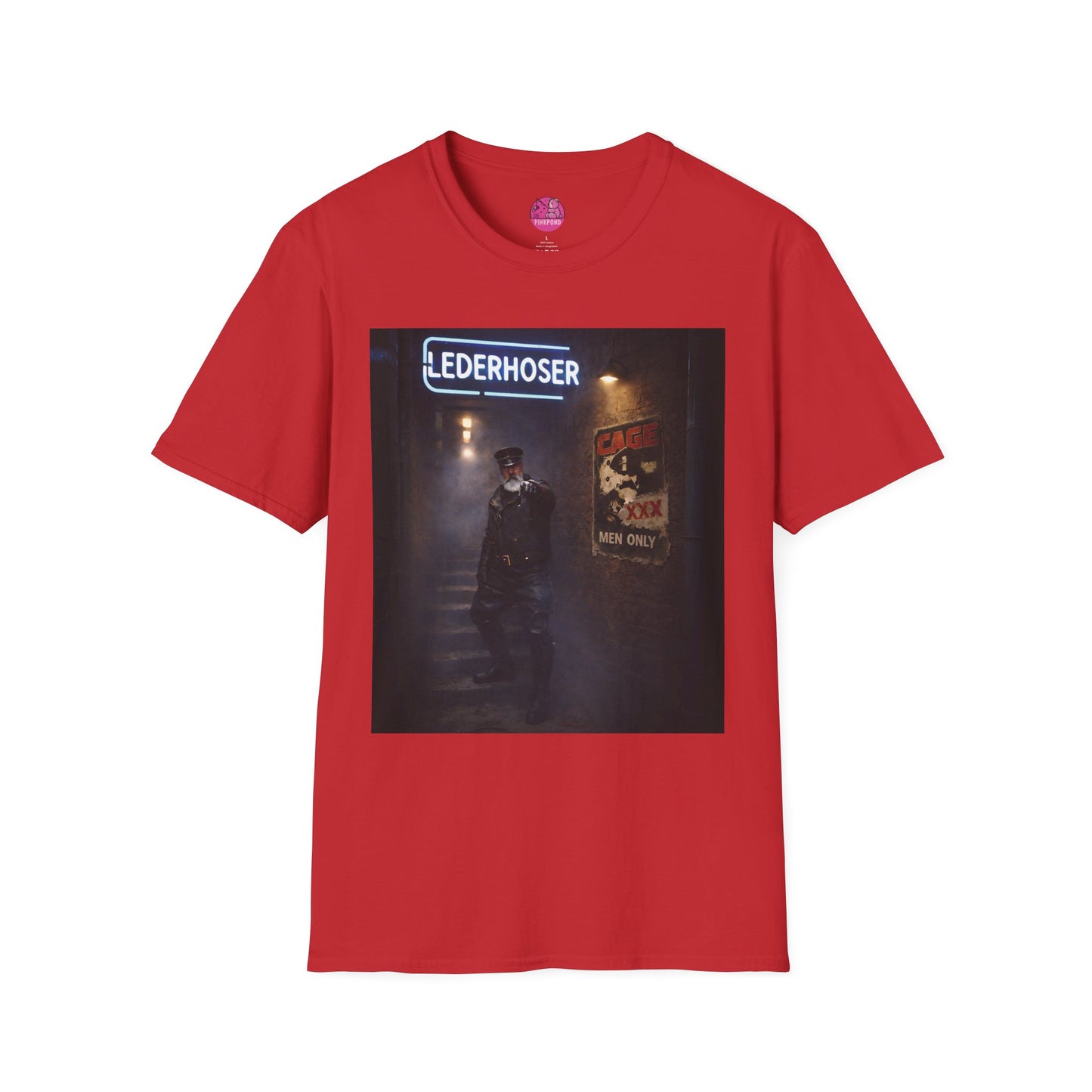 Oi, You Boy! Leather Man T-Shirt — Moody Urban Character Graphic Tee