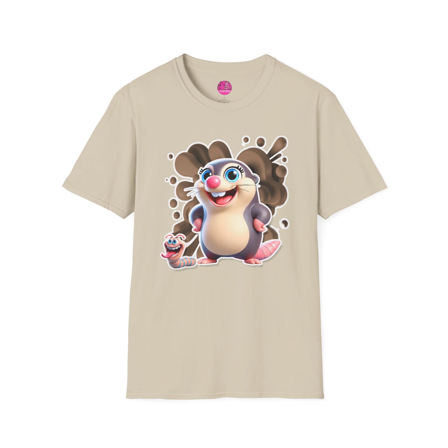 Millicent the Mole T-Shirt – Digging Up Fun in Style - Bold and Colorful Unisex Tee for Fun-Loving Fashion Fans