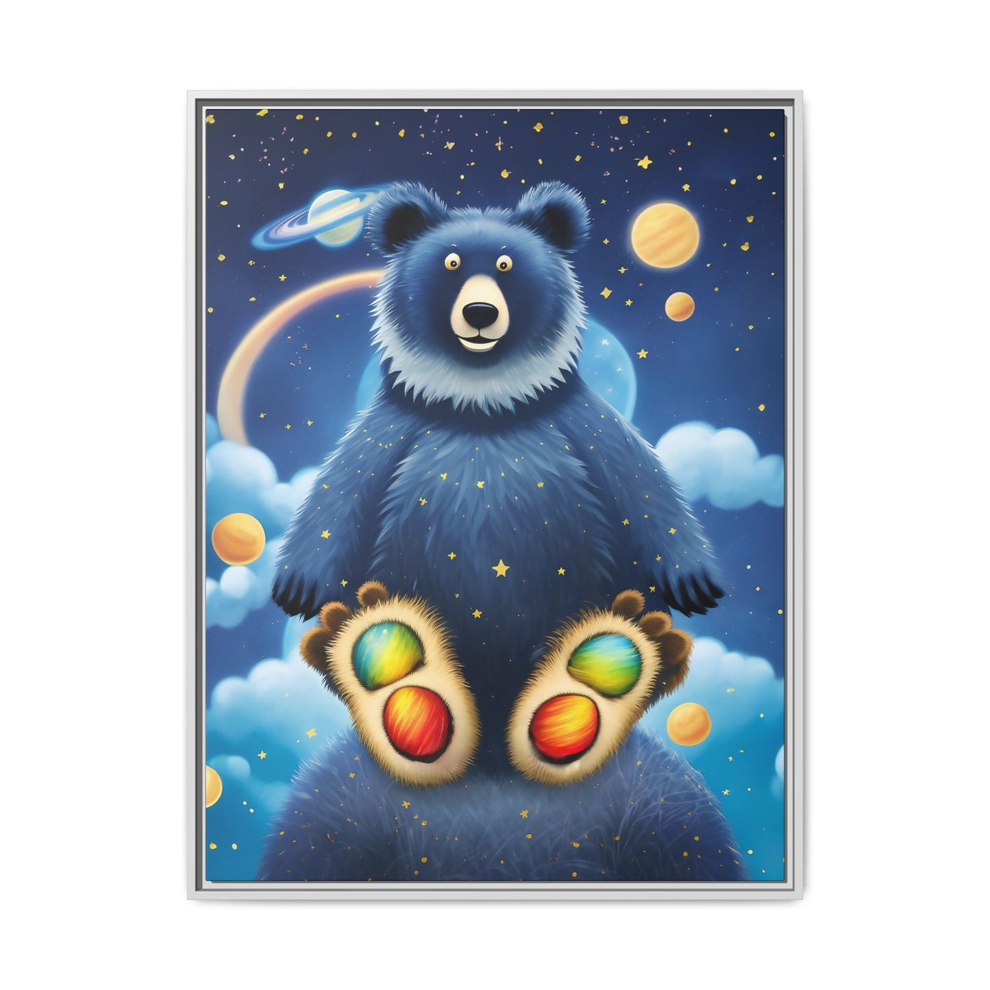 'Cosmic Pawprints' by Andrew McCarter - Canvas Art