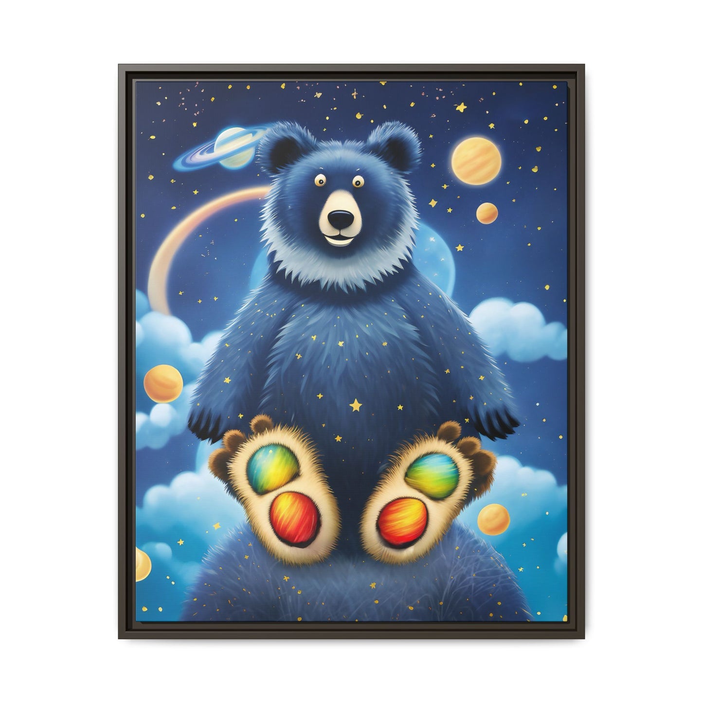 'Cosmic Pawprints' by Andrew McCarter - Canvas Art