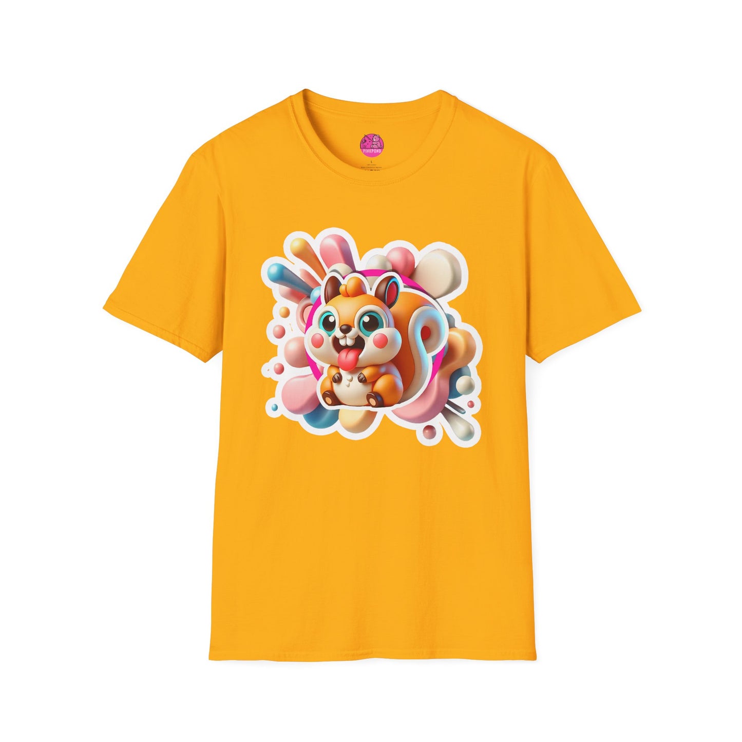 Cyril Squirrel T-Shirt - Nutty and Playful Unisex Tee for Fun-Lovers 🐿️✨