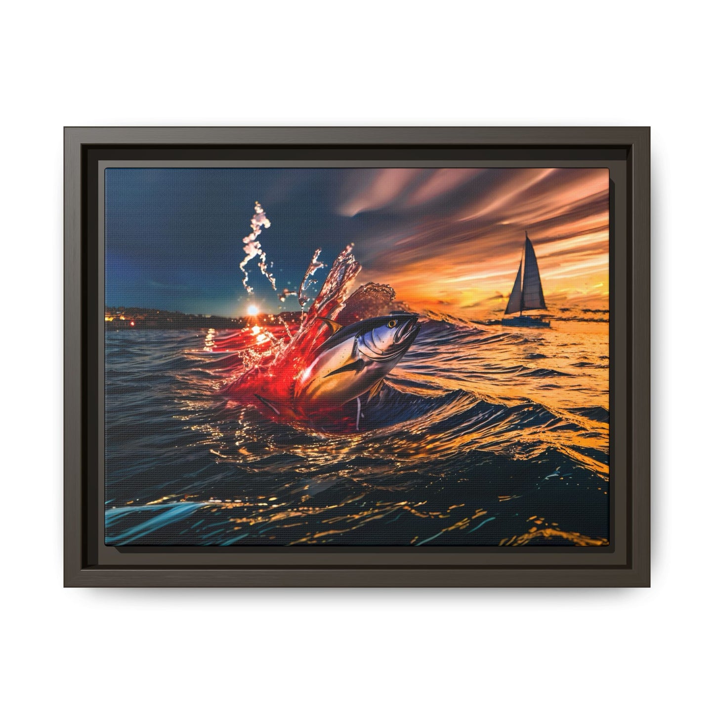"The Leap" by Andrew McCarter - Ocean Canvas Art.