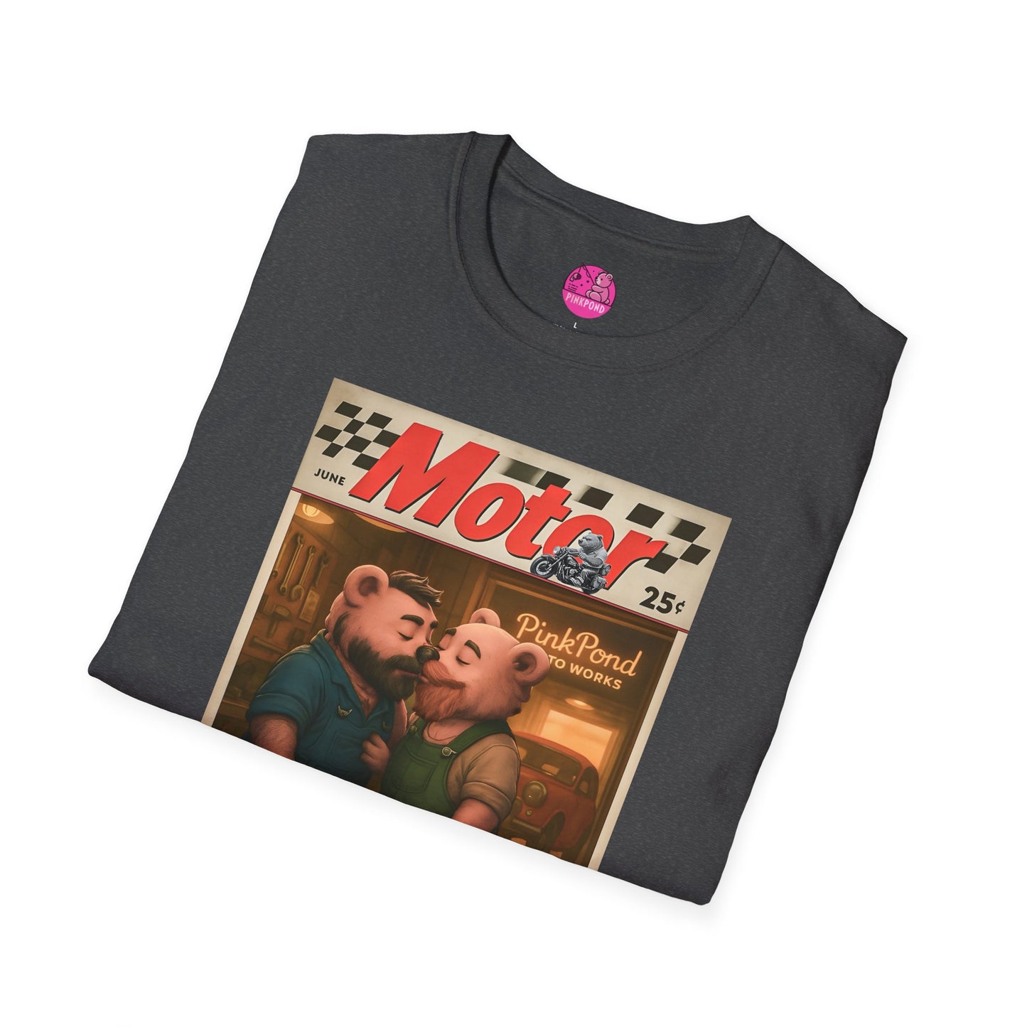 Bear Retro 1950s Motor Magazine T-Shirt