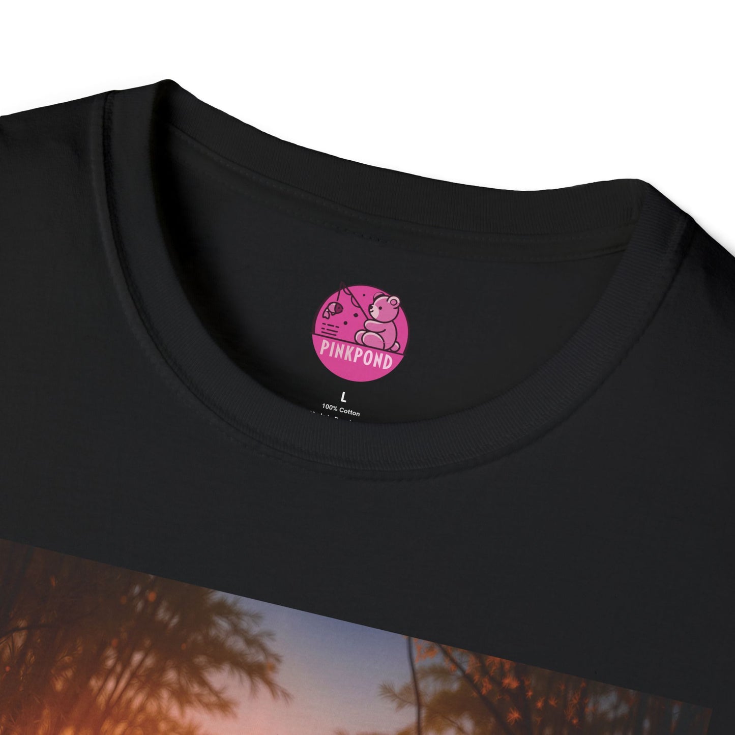 Meditating Bear Golden Hour T-Shirt