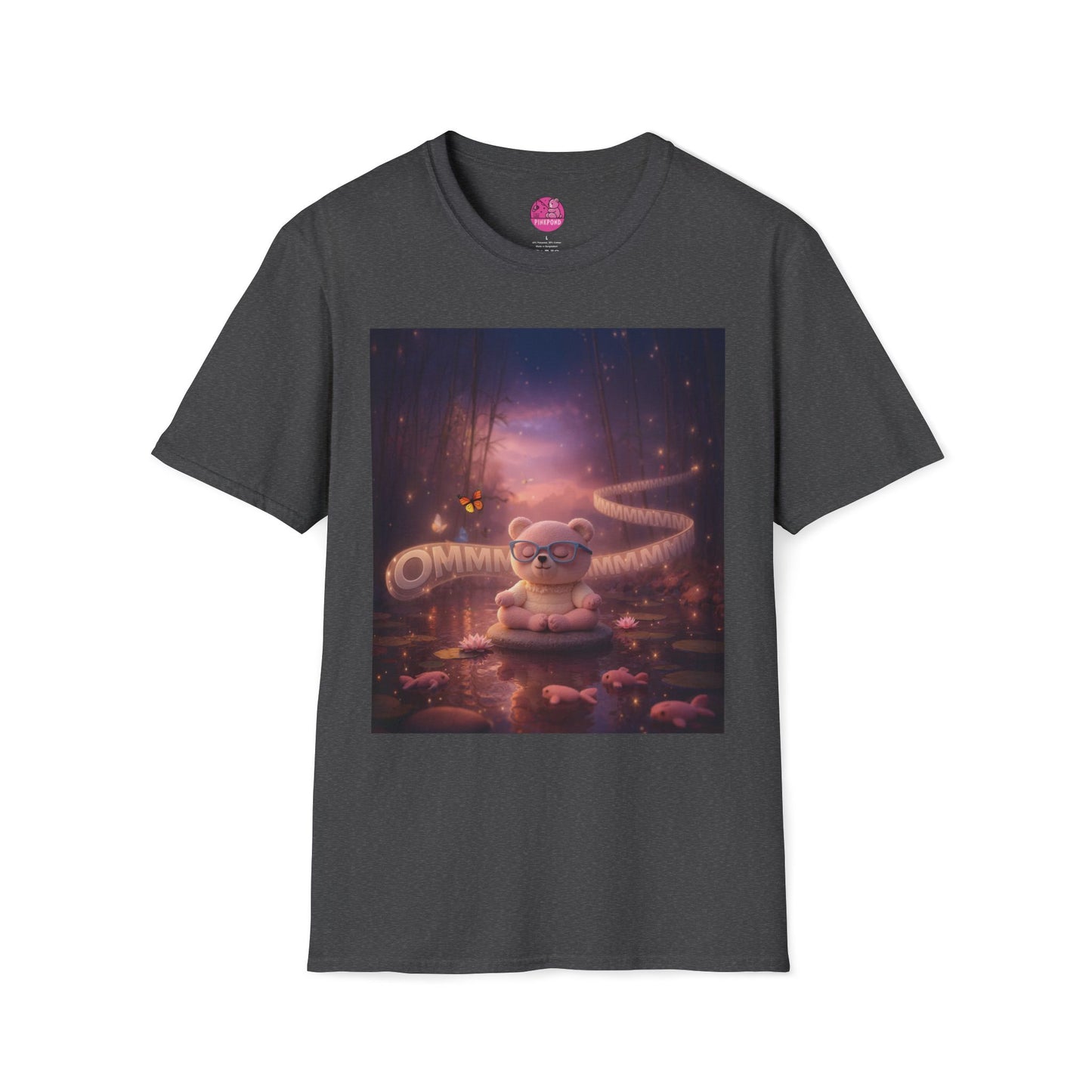 Meditating Bear Dusk Dreamscape T-Shirt