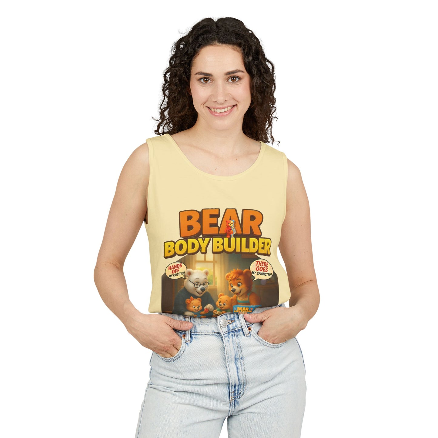 Bear Body Builder Parody Game Tank Top - Unisex