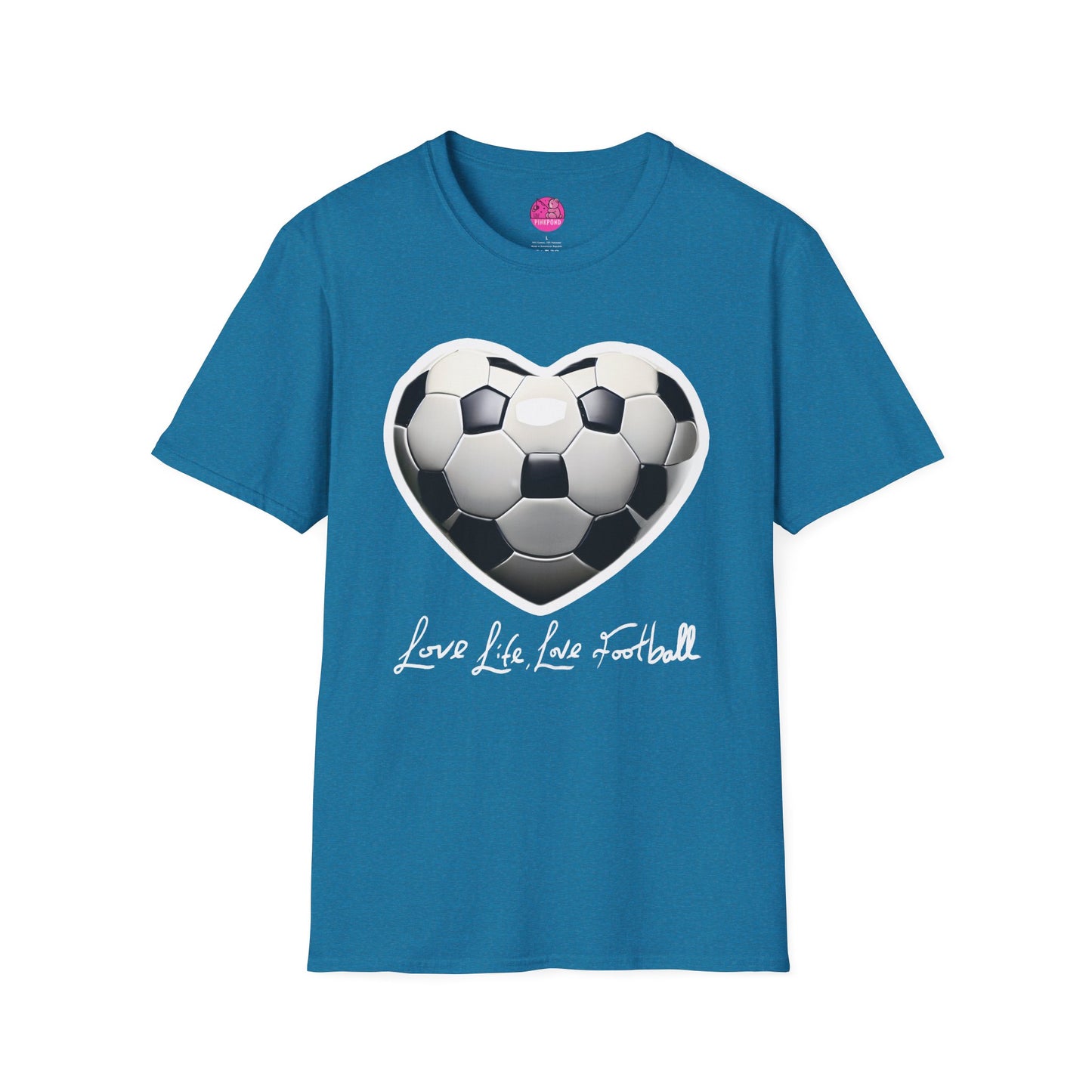 Football Heart Unisex T-Shirt - Love Life Design,