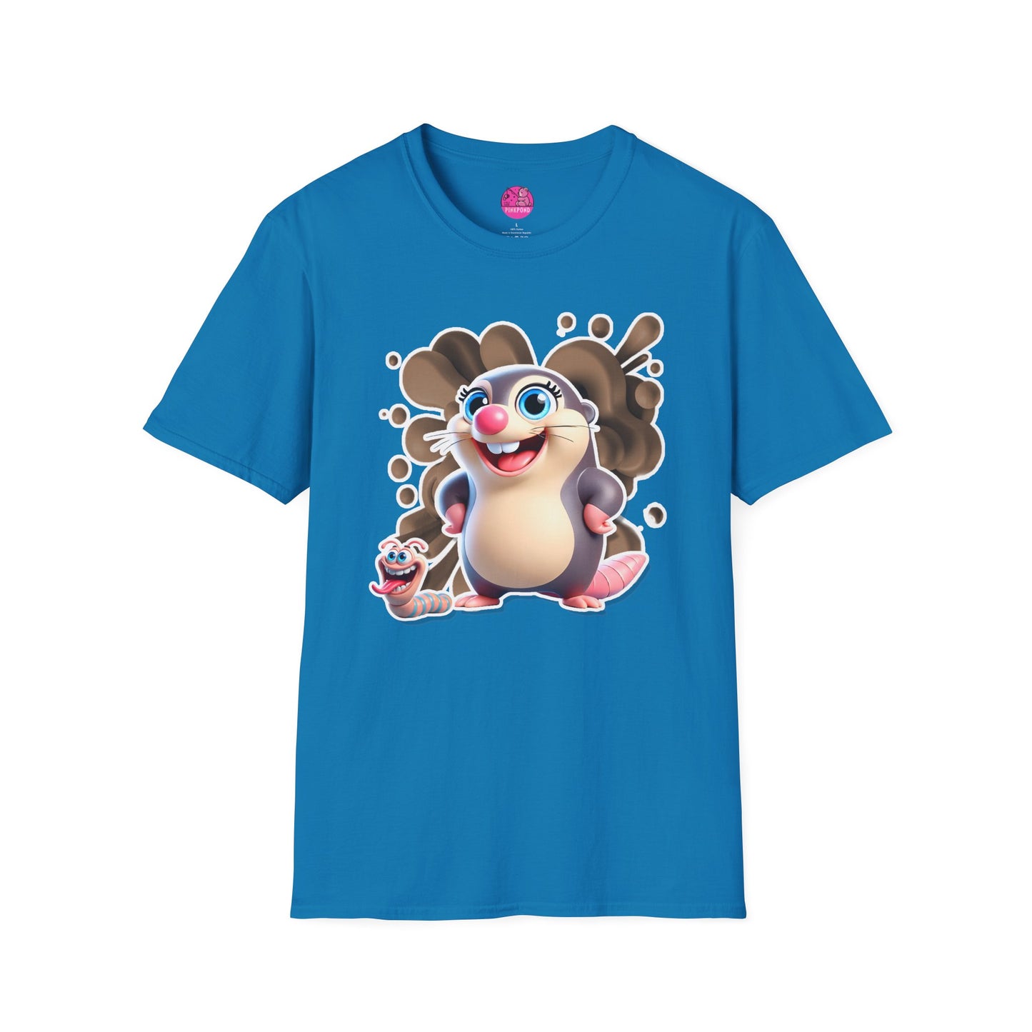 Millicent the Mole T-Shirt – Digging Up Fun in Style - Bold and Colorful Unisex Tee for Fun-Loving Fashion Fans