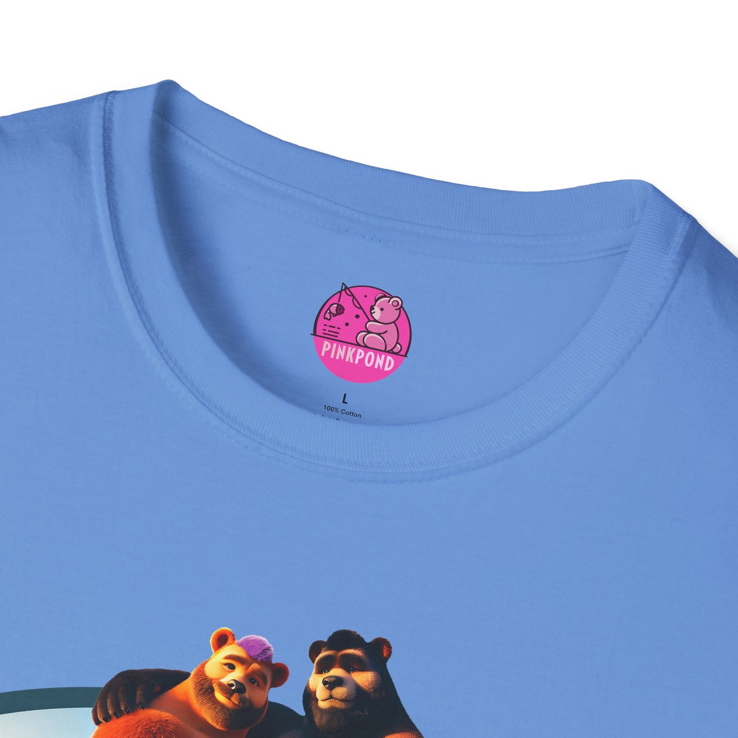 Beach Life Bears Unisex T-Shirt - Mikey & Max Tee by PinkPond
