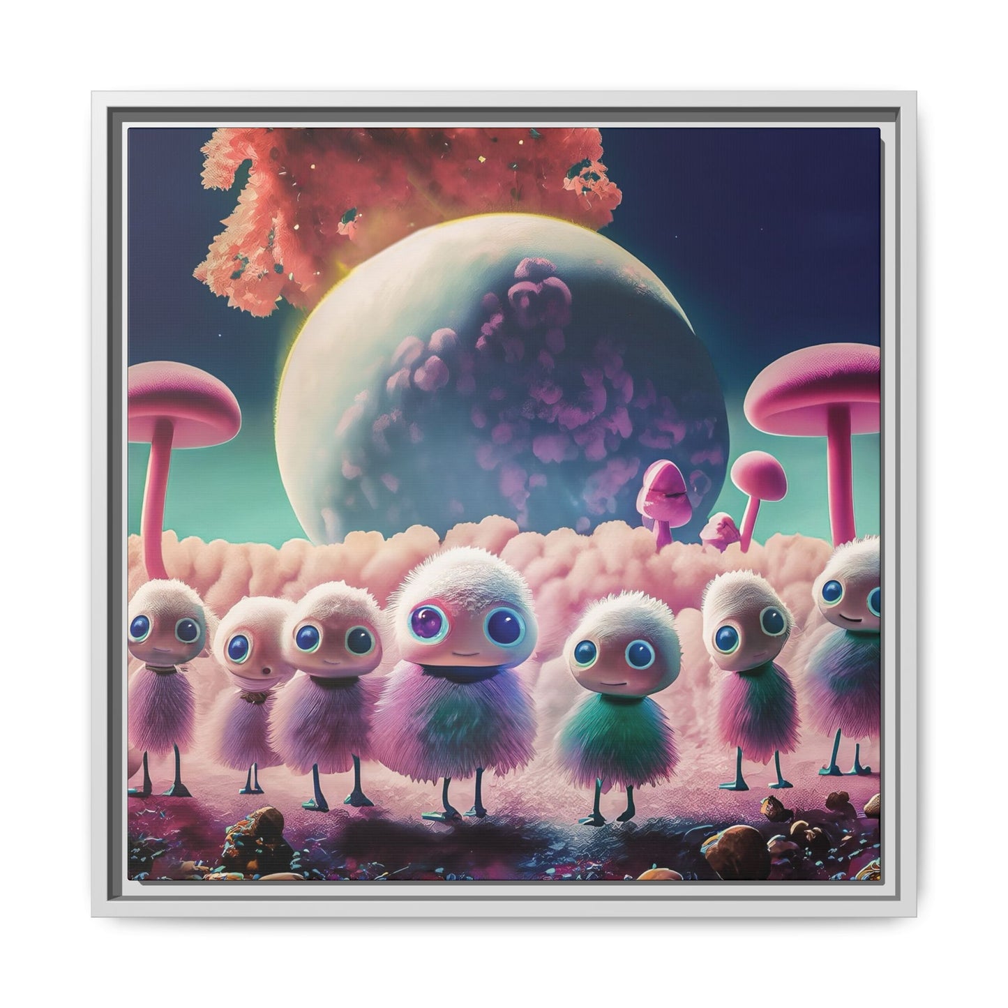 “"Keep smiling," whispered Axlar. "We can eat them later." – Fine Art Canvas Print By Andrew McCarter