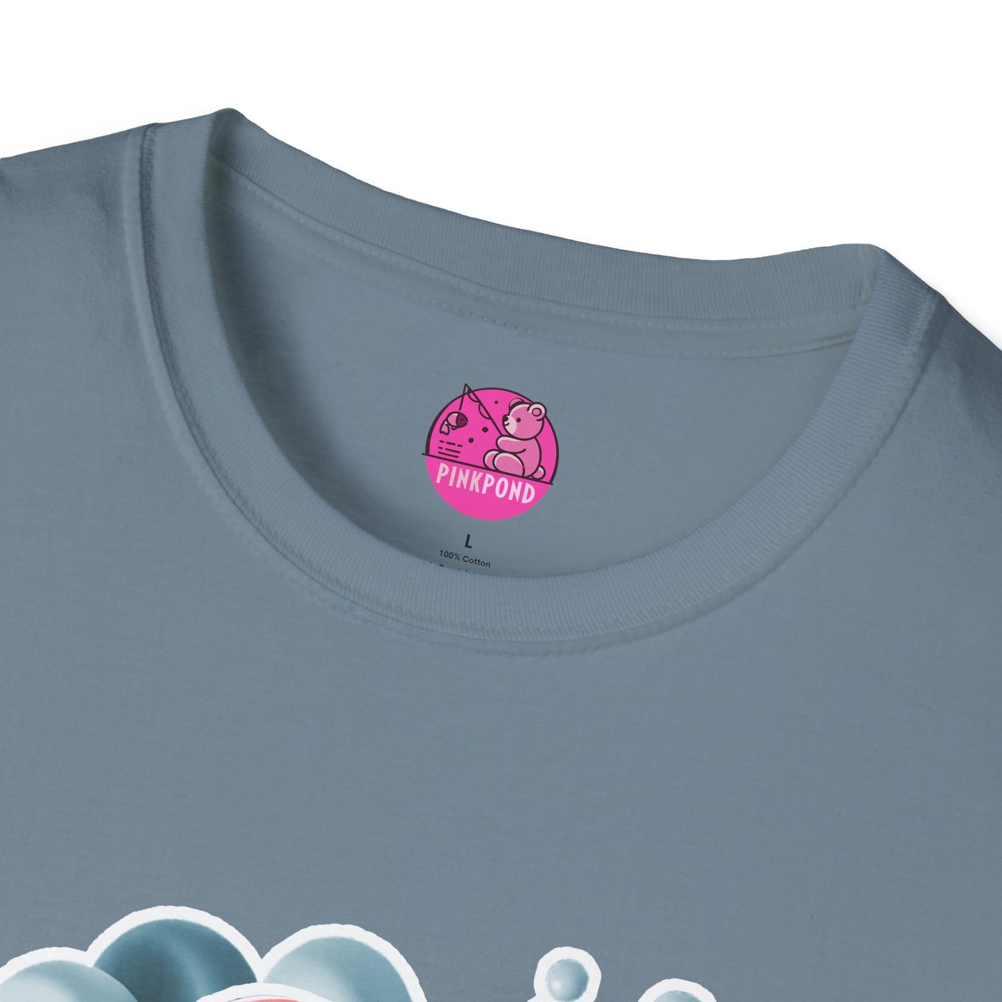 Carrie the Carp T-Shirt - a splash of fishy fun - Unisex Softstyle Tee with 3D Design