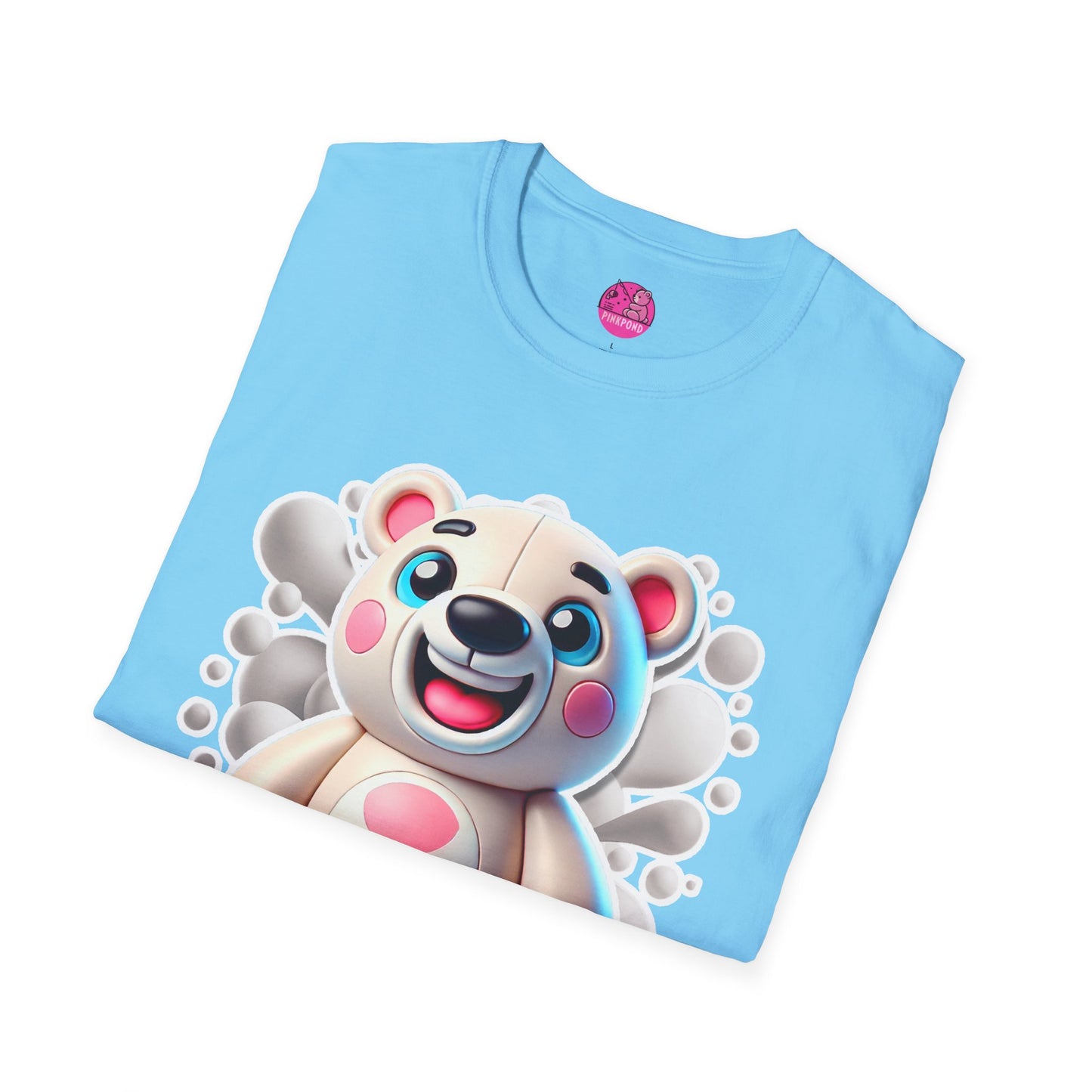 Pepe the Polar Bear T-Shirt - The Coolest Bear Around | Unisex Softstyle Tee