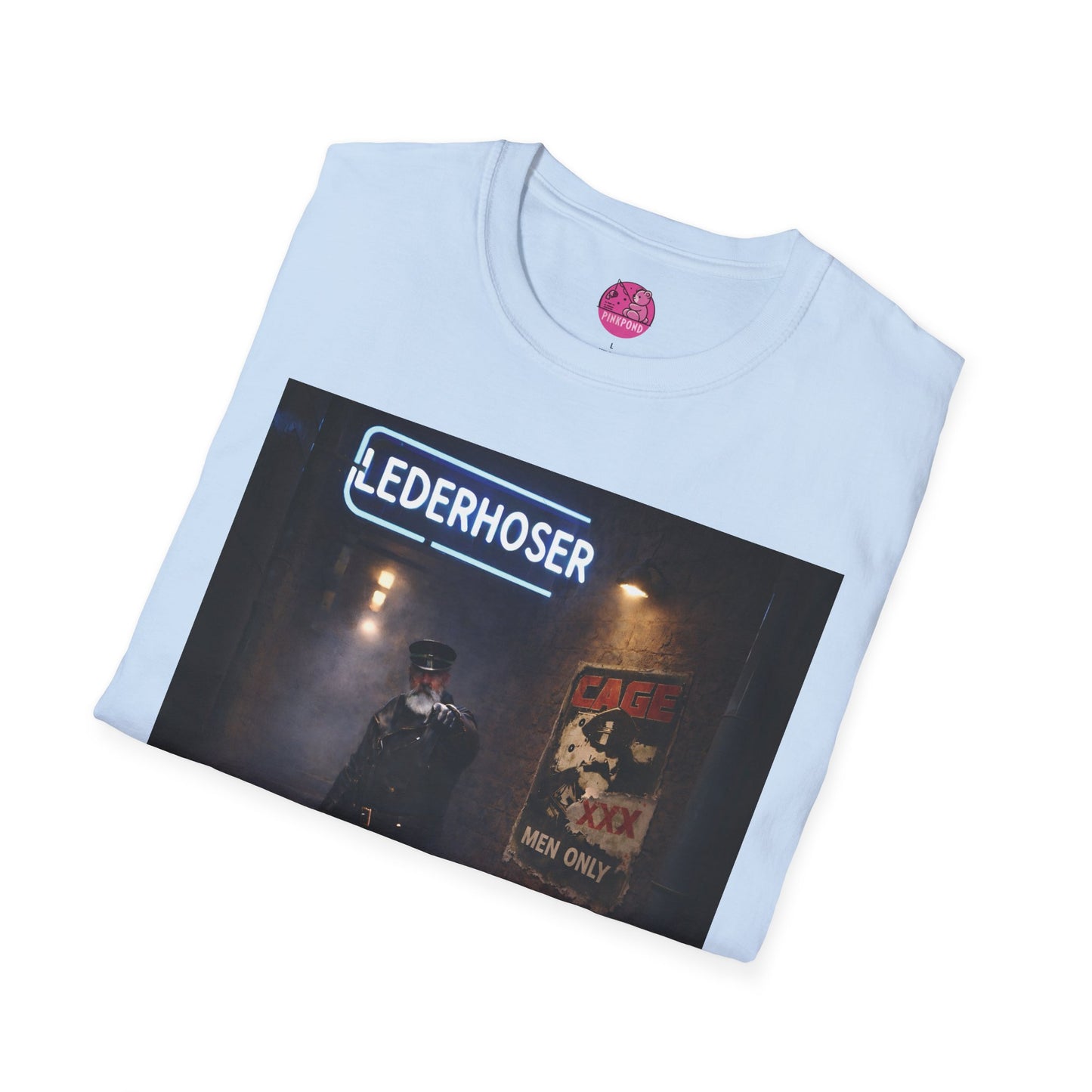 Oi, You Boy! Leather Man T-Shirt — Moody Urban Character Graphic Tee