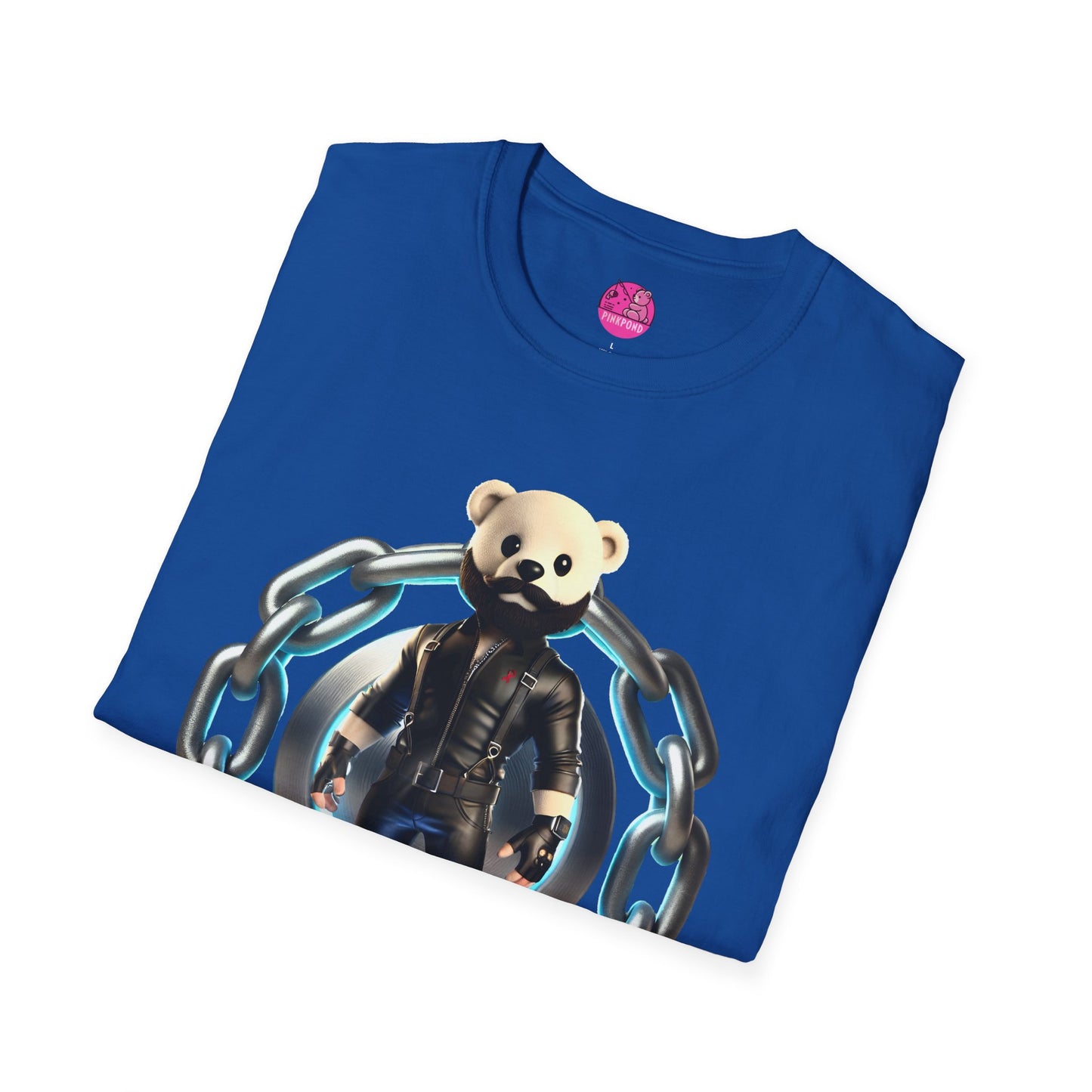 Hot Leather Cub Unisex Softstyle T-Shirt | Fierce and Fun Bear Tee with Leather-Clad Sass