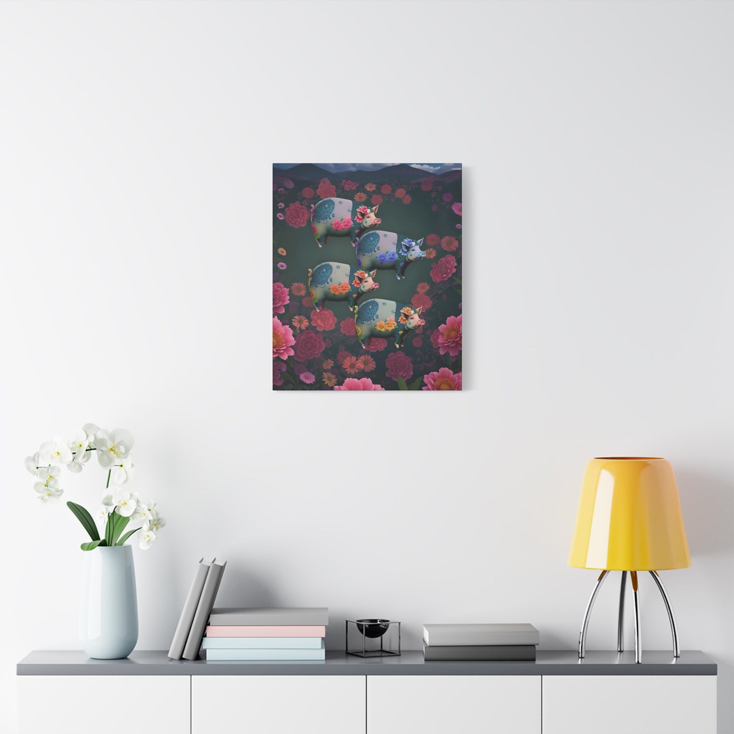‘Floral Flight’ Canvas Print by Andrew McCarter