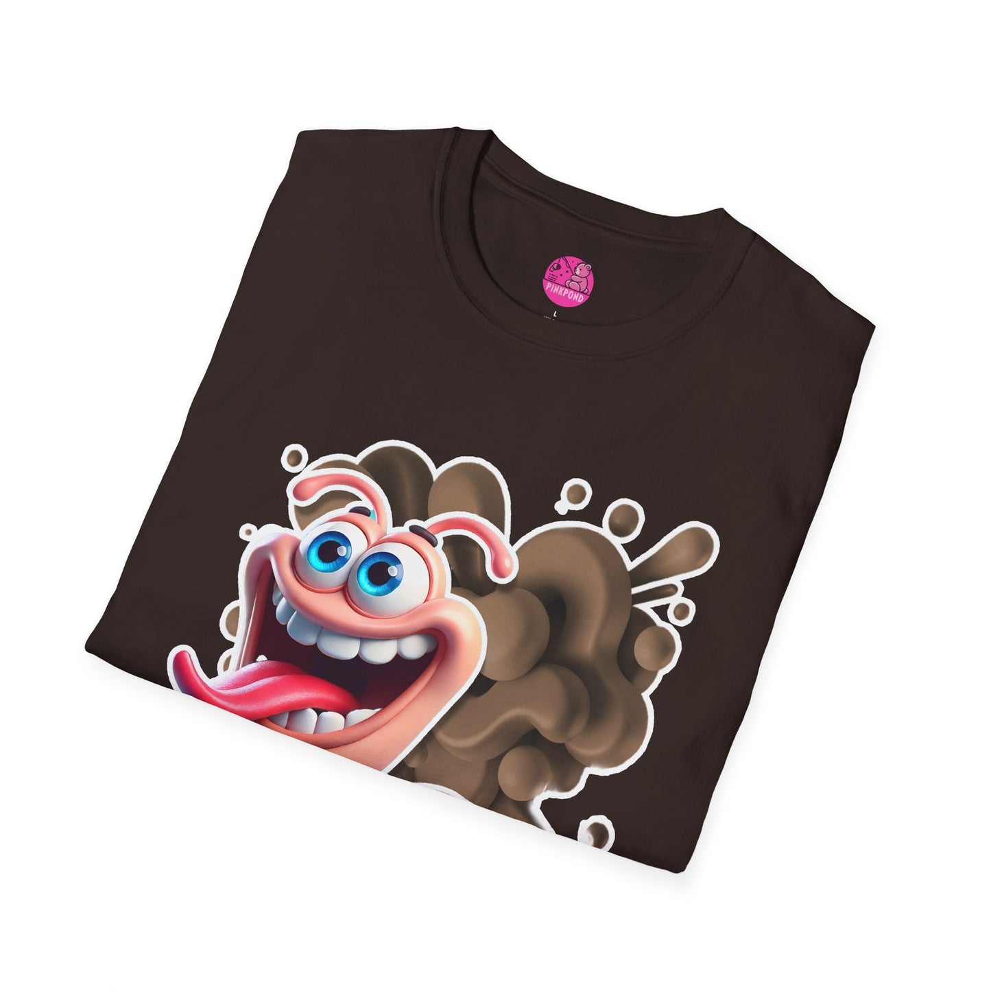 Willy the Worm T-Shirt - Wiggly and Wacky Unisex Softstyle Tee with 3D Design