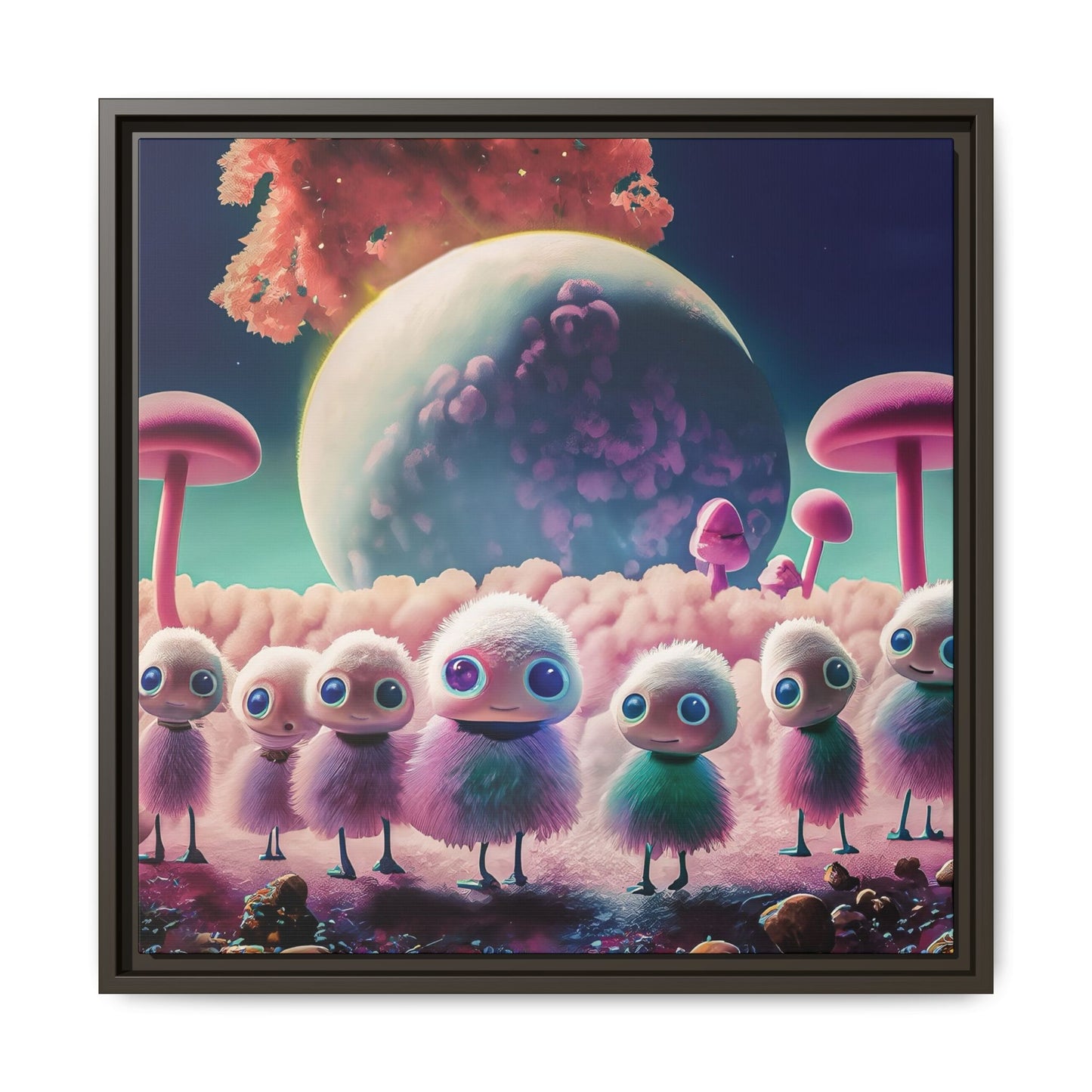 “"Keep smiling," whispered Axlar. "We can eat them later." – Fine Art Canvas Print By Andrew McCarter