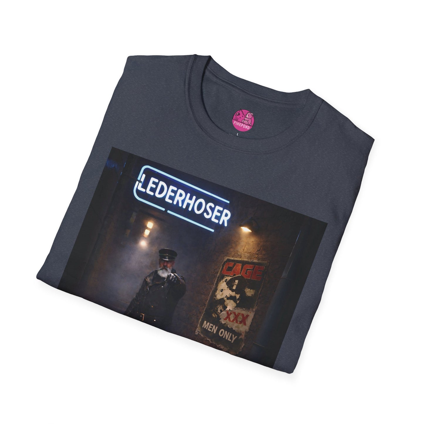 Oi, You Boy! Leather Man T-Shirt — Moody Urban Character Graphic Tee