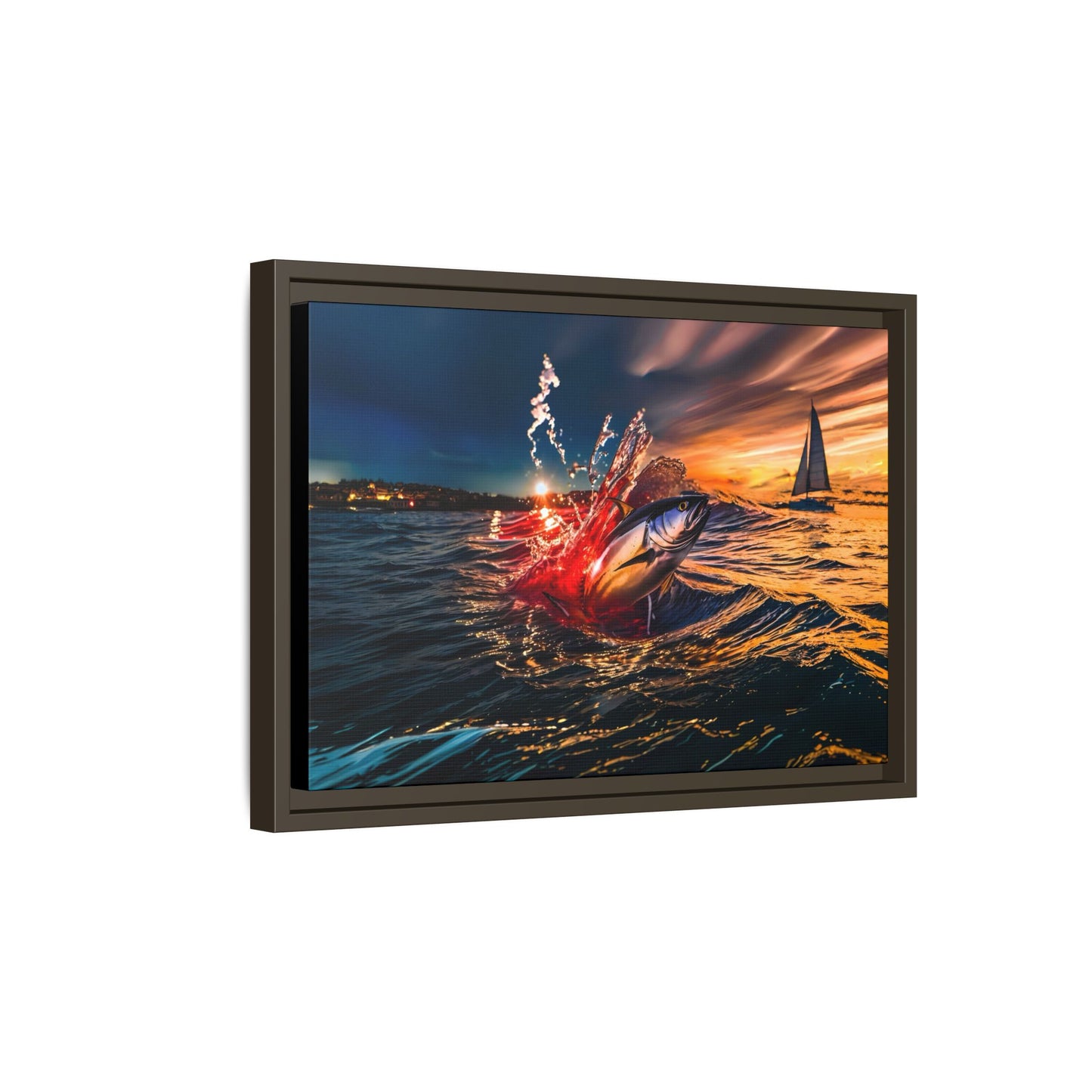 "The Leap" by Andrew McCarter - Ocean Canvas Art.